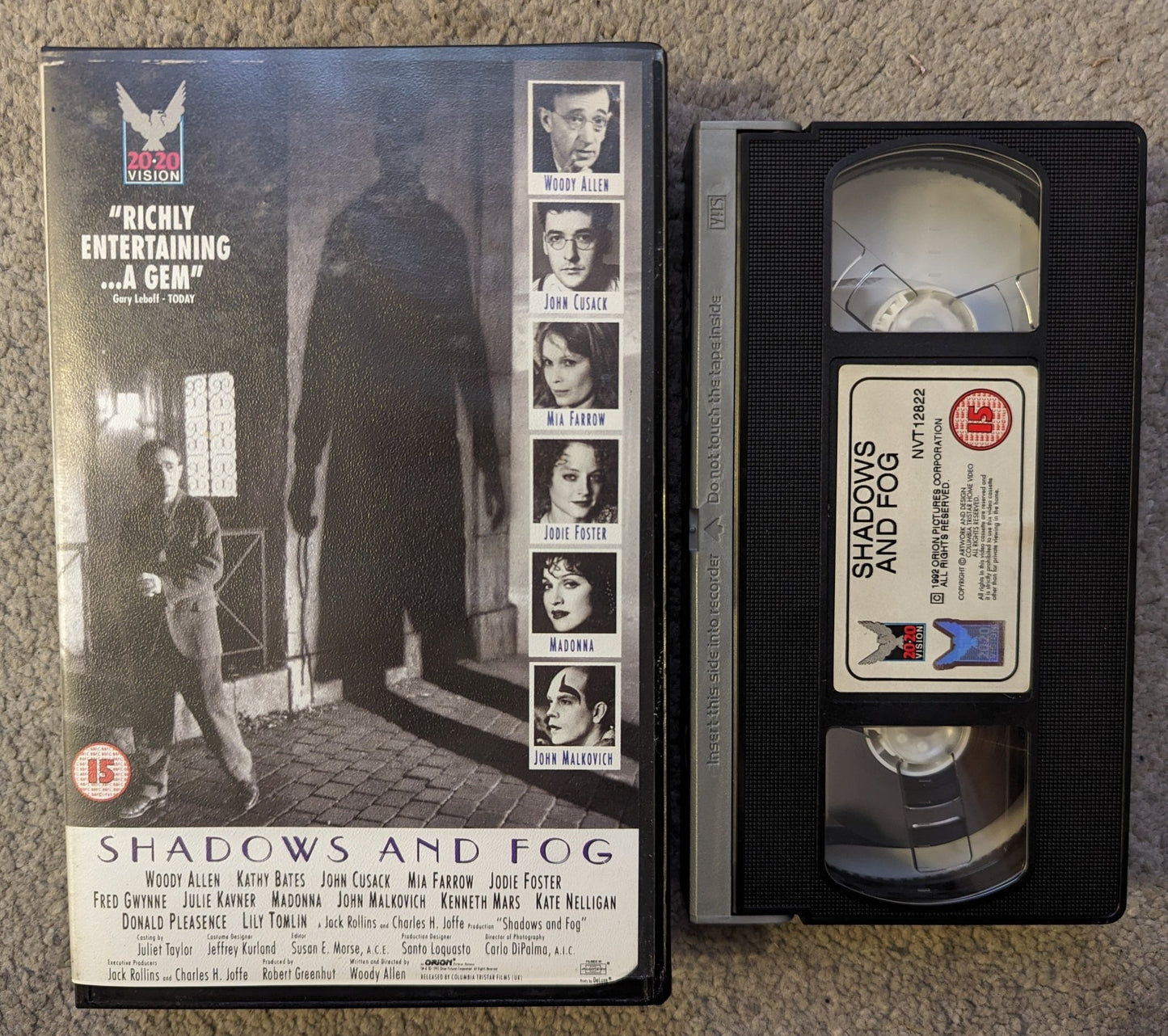 Shadows And Fog (1991) VHS Video Ex Rental - Flippin Retro Video Shop