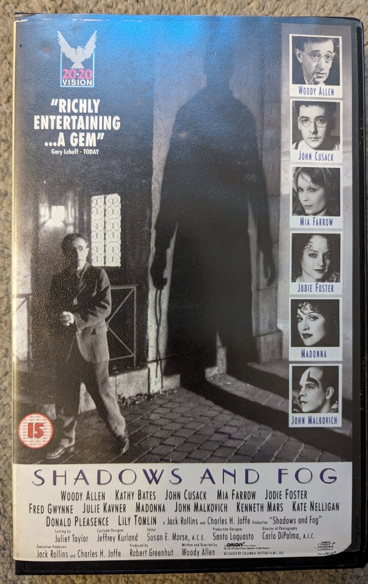 Shadows And Fog (1991) VHS Video Ex Rental - Flippin Retro Video Shop