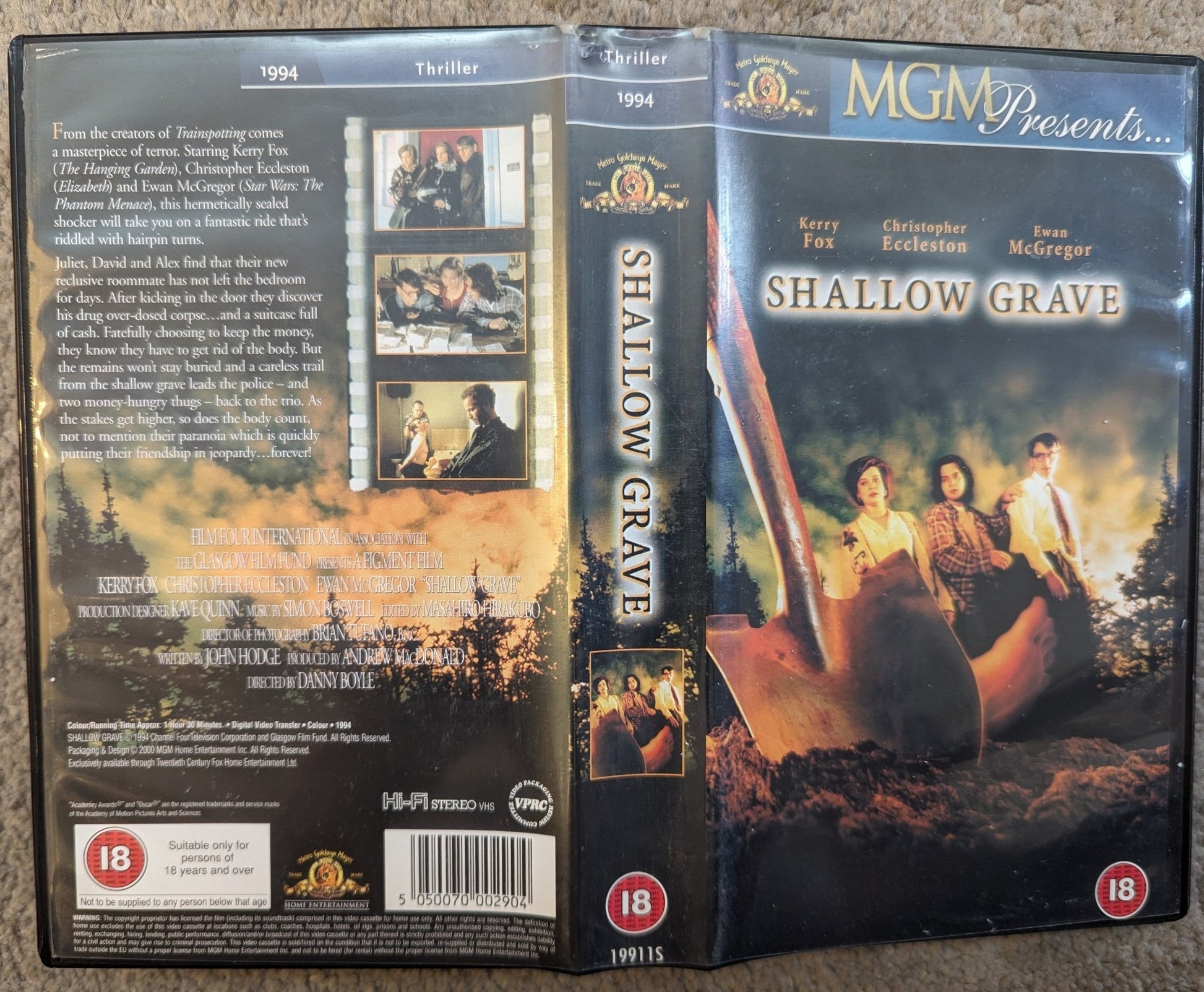 Shallow Grave (1994) VHS Video - Flippin Retro Video Shop