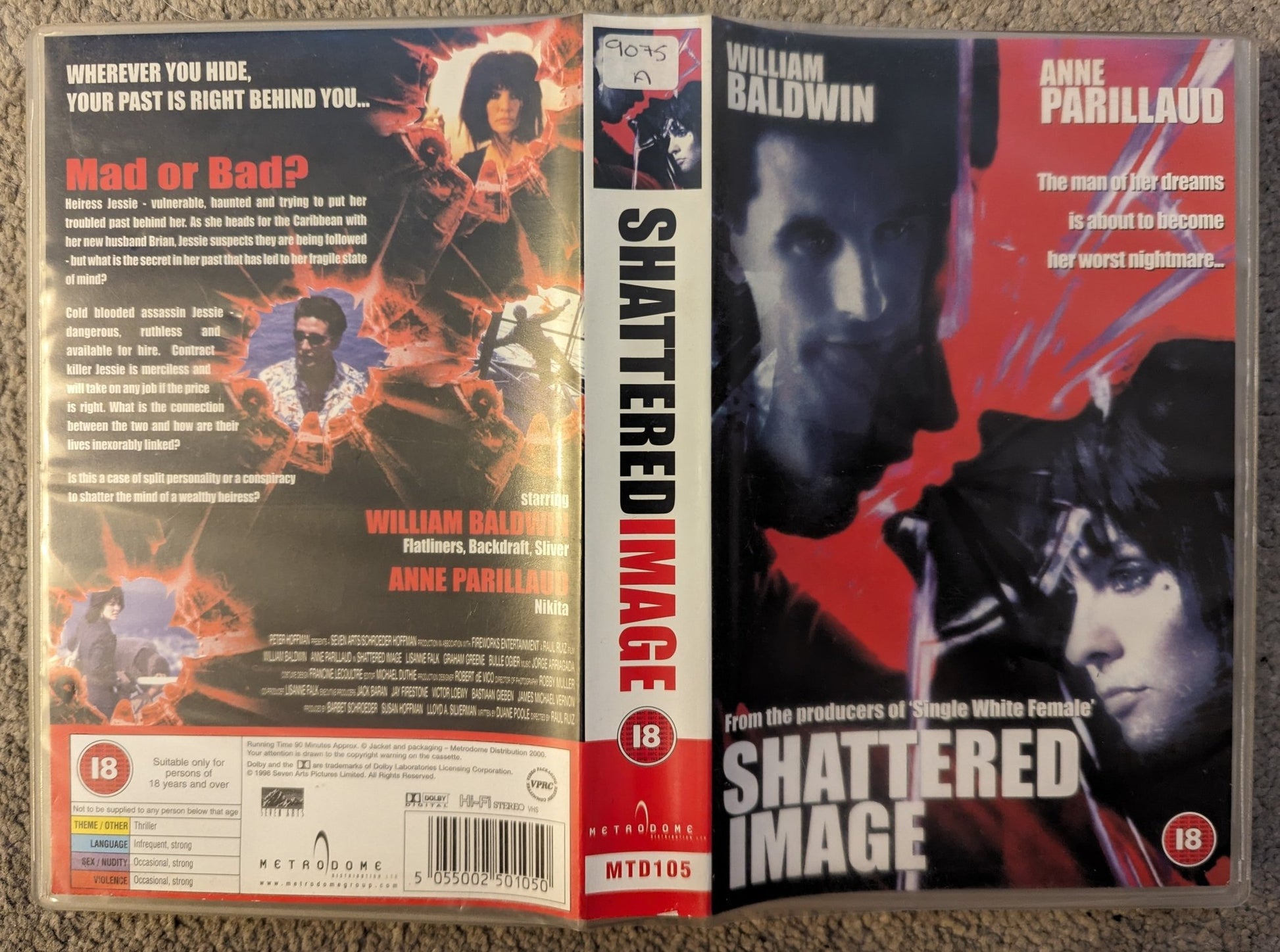 Shattered Image (1998) VHS Video Ex Rental - Flippin Retro Video Shop