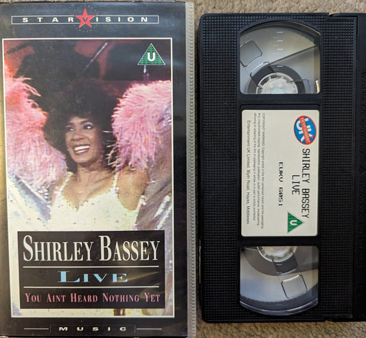 Shirley Bassey Live You Ain't Heard Nothing Yet VHS Video - Flippin Retro Video Shop