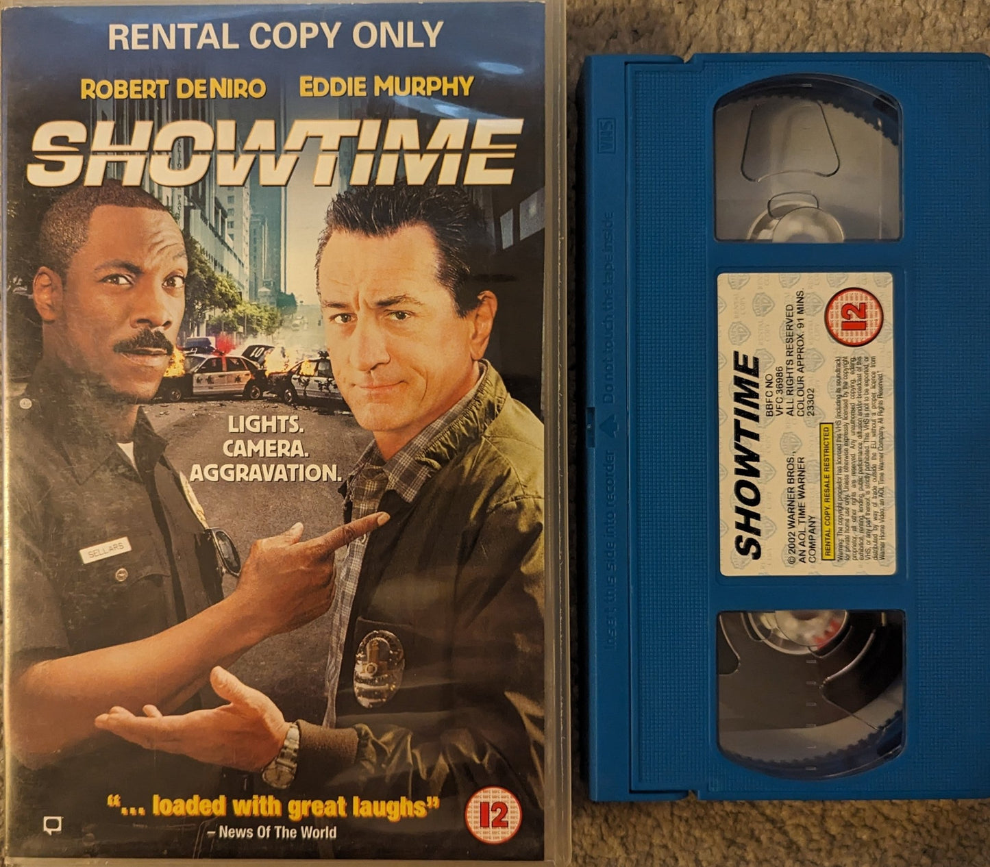 Showtime (2002) VHS Video Ex Rental - Flippin Retro Video Shop