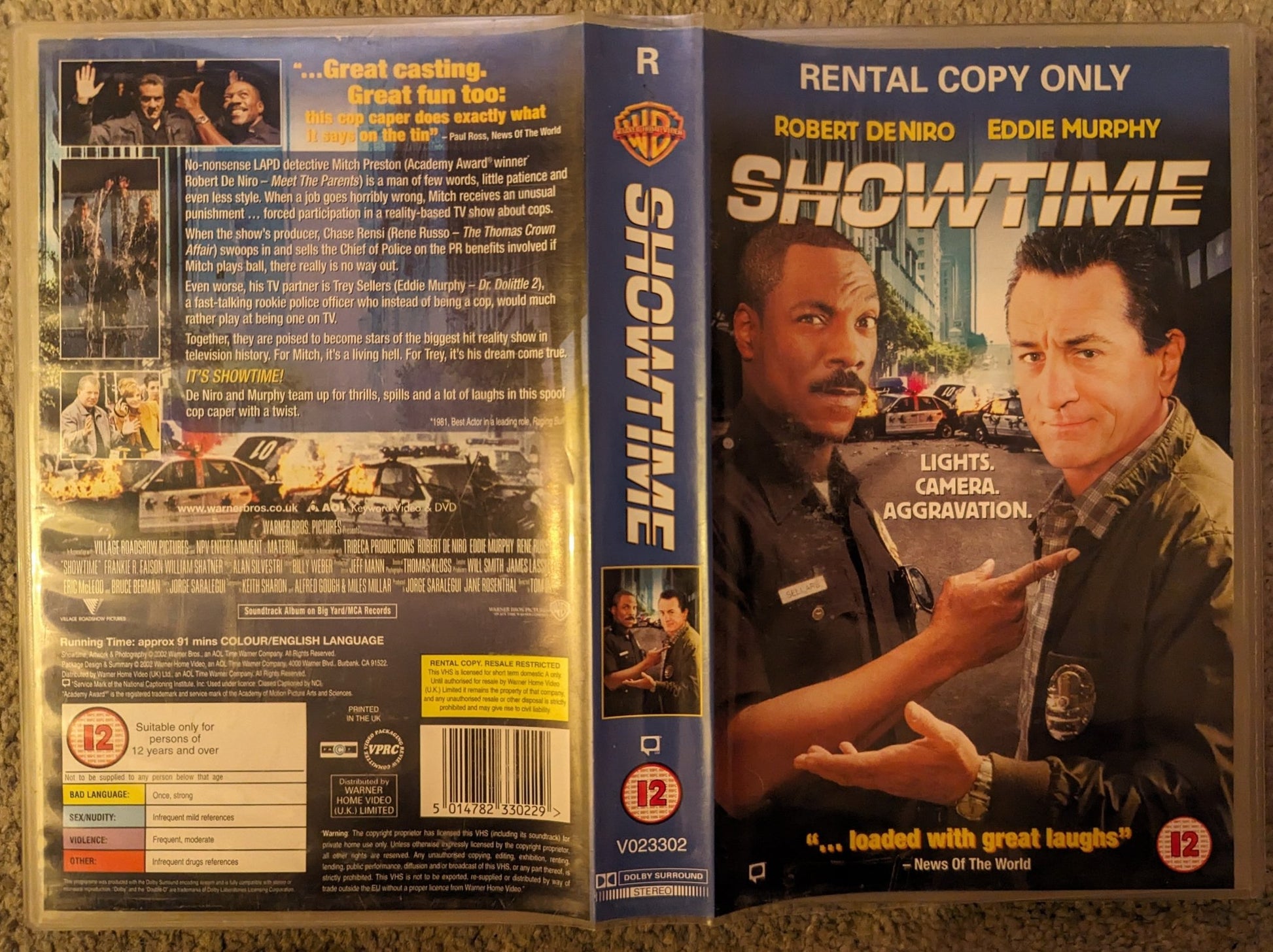 Showtime (2002) VHS Video Ex Rental - Flippin Retro Video Shop