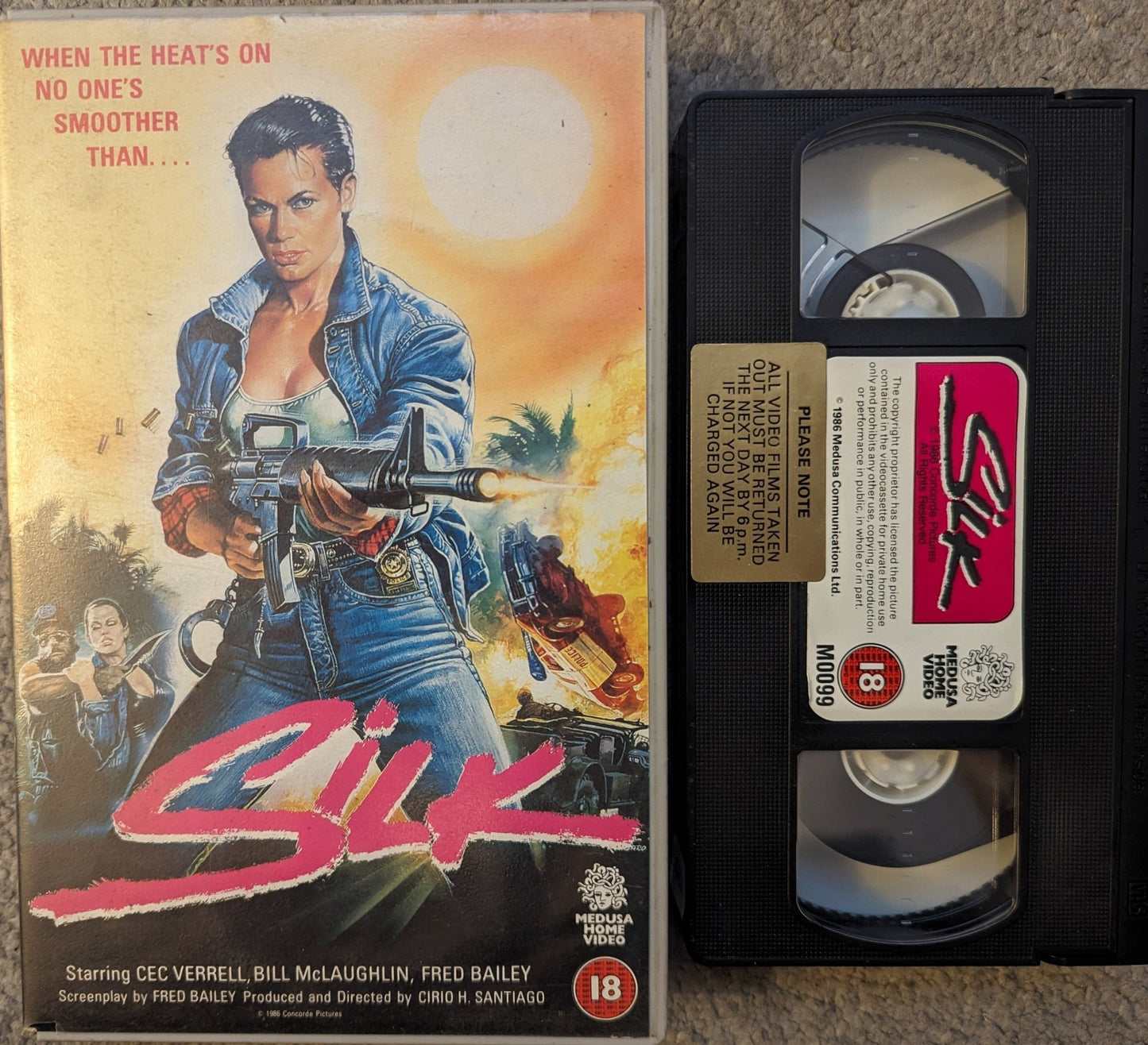 Silk (1986) VHS Video Ex Rental - Flippin Retro Video Shop