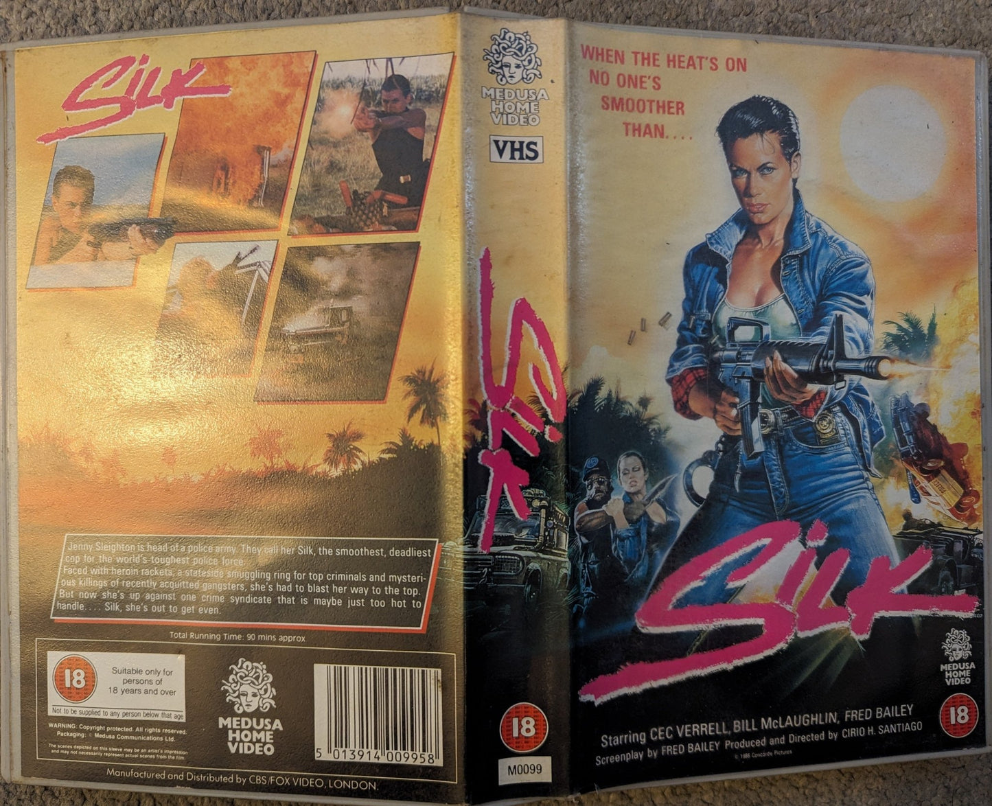 Silk (1986) VHS Video Ex Rental - Flippin Retro Video Shop