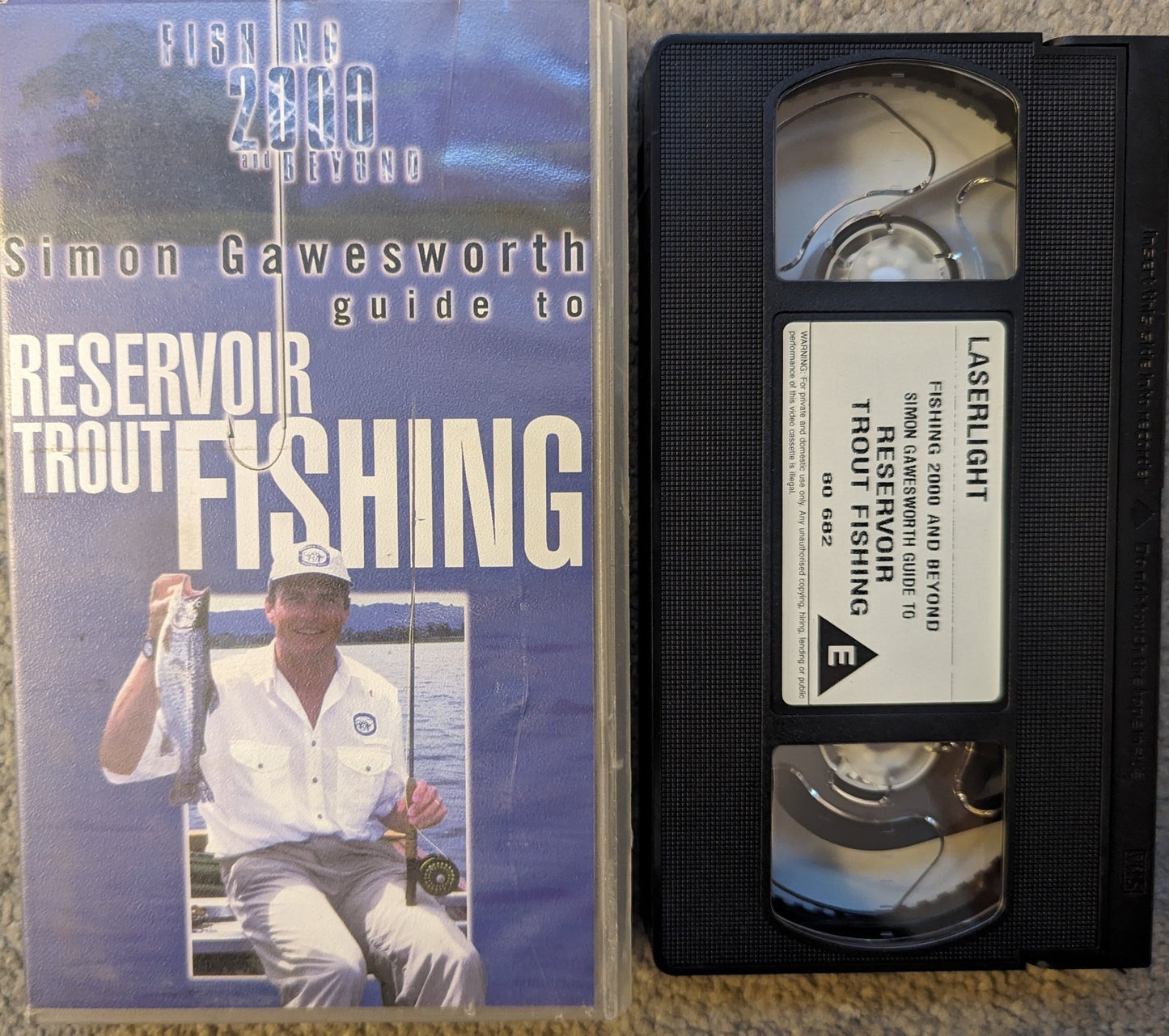 Simon Gawesworth Guide To Reservoir Trout Fishing VHS Video - Flippin Retro Video Shop