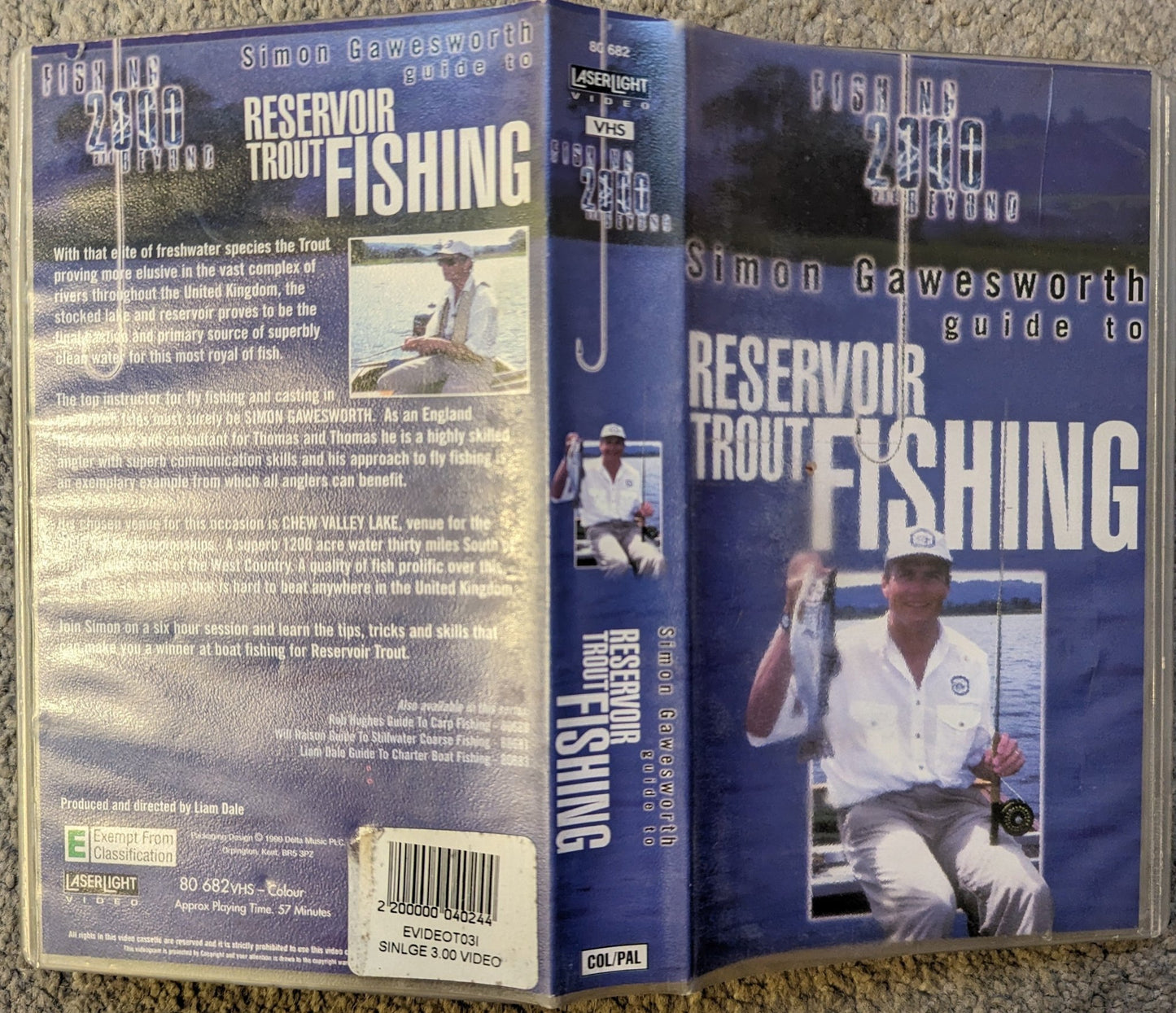 Simon Gawesworth Guide To Reservoir Trout Fishing VHS Video - Flippin Retro Video Shop