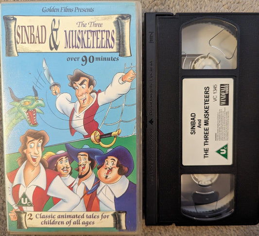 Sinbad and The Three Musketeers VHS Video - Flippin Retro Video Shop