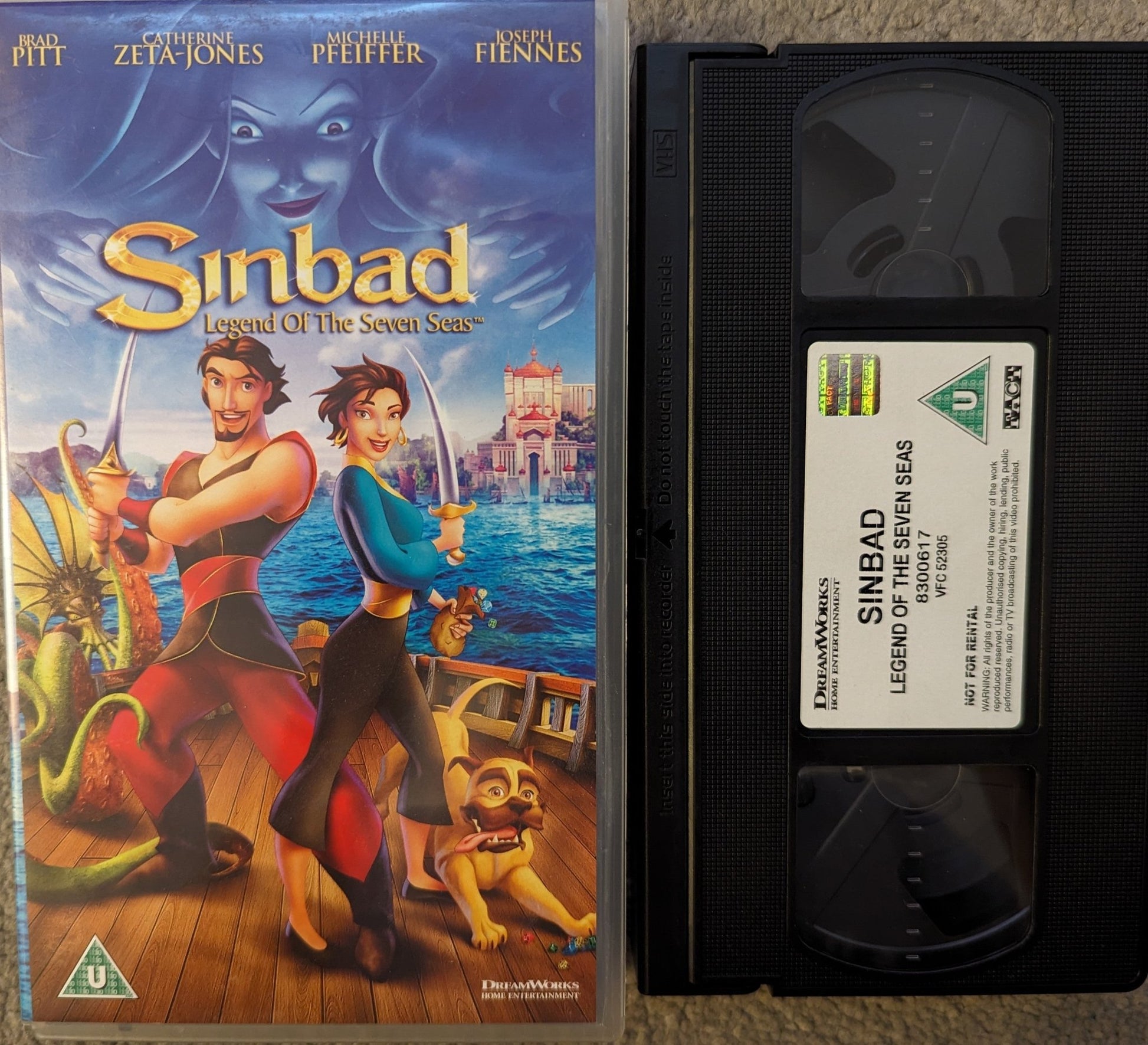 Sinbad Legend Of The Seven Seas (2003) VHS Video - Flippin Retro Video Shop