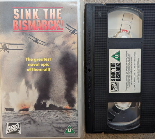 Sink The Bismarck! (1960) VHS Video - Flippin Retro Video Shop