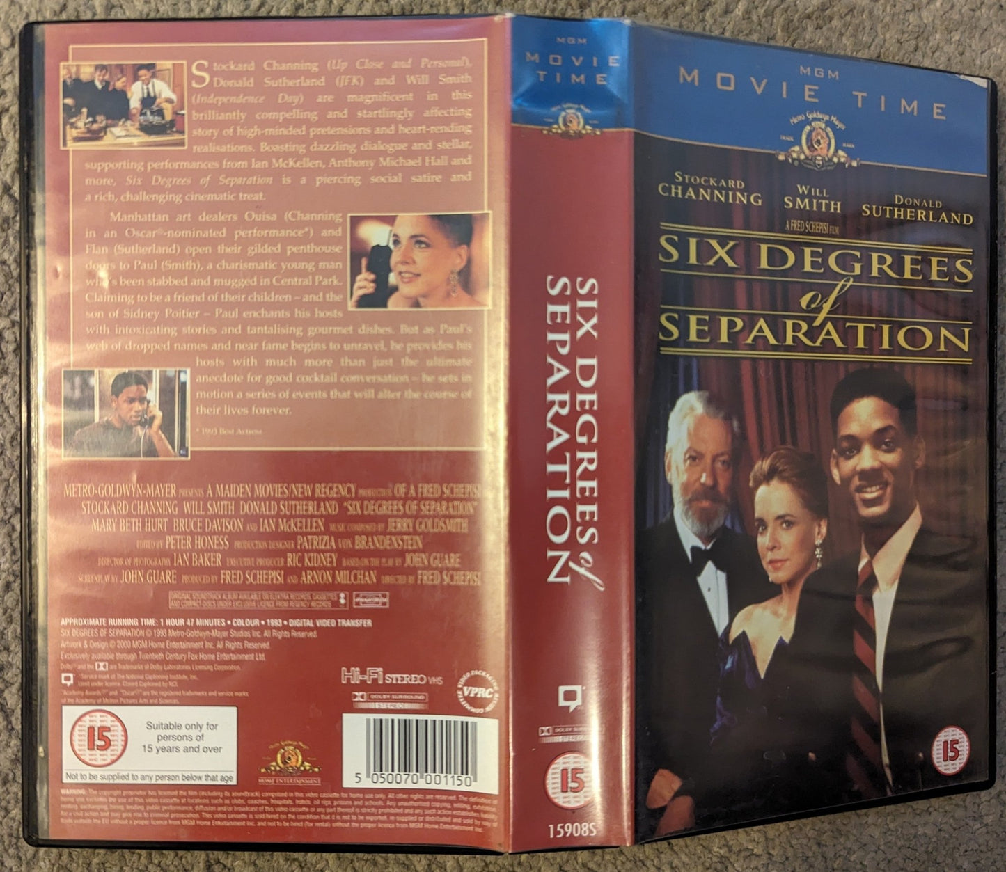 Six Degrees Of Separation (1993) VHS Video - Flippin Retro Video Shop