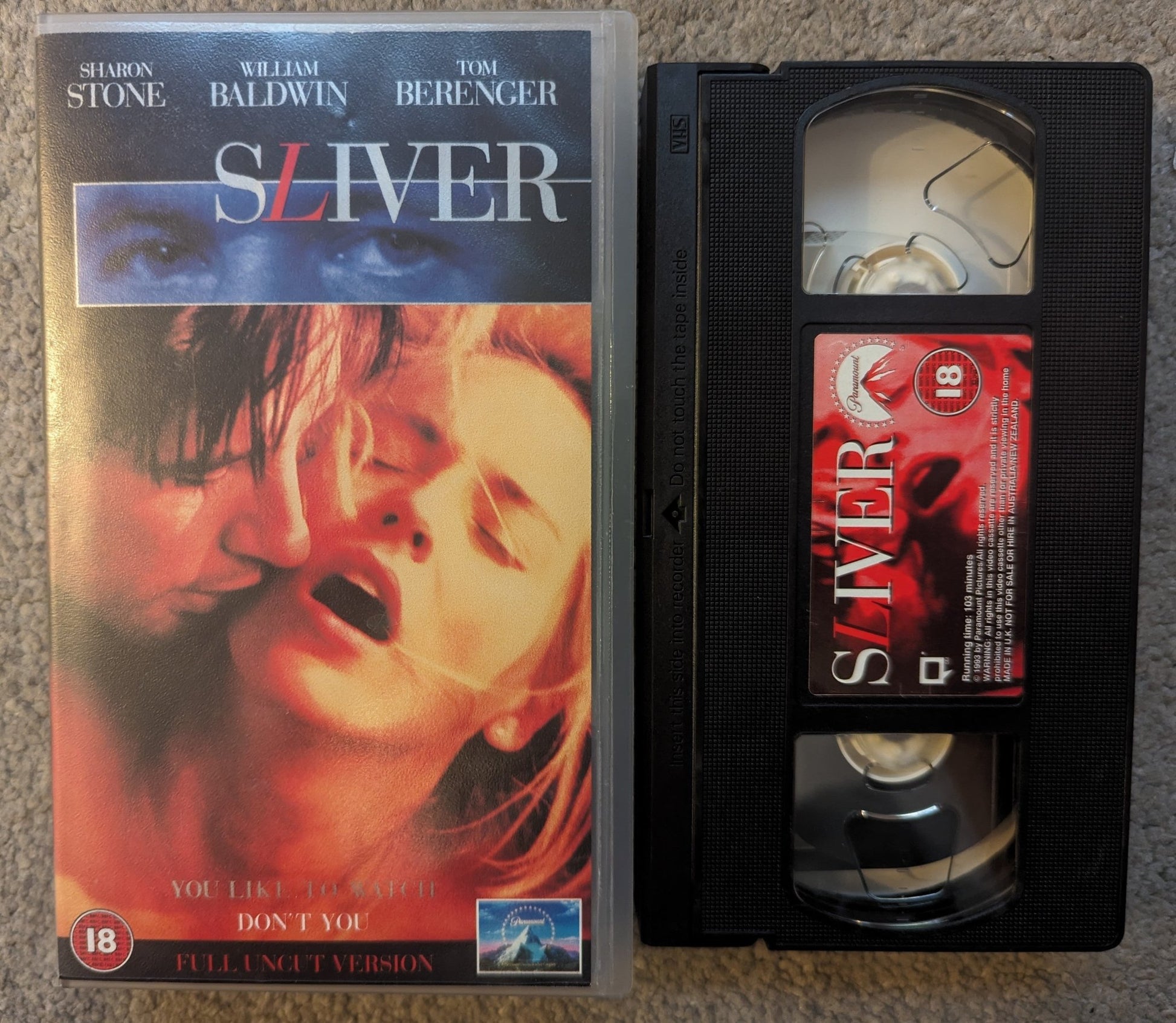 Sliver (1993) VHS Video - Flippin Retro Video Shop