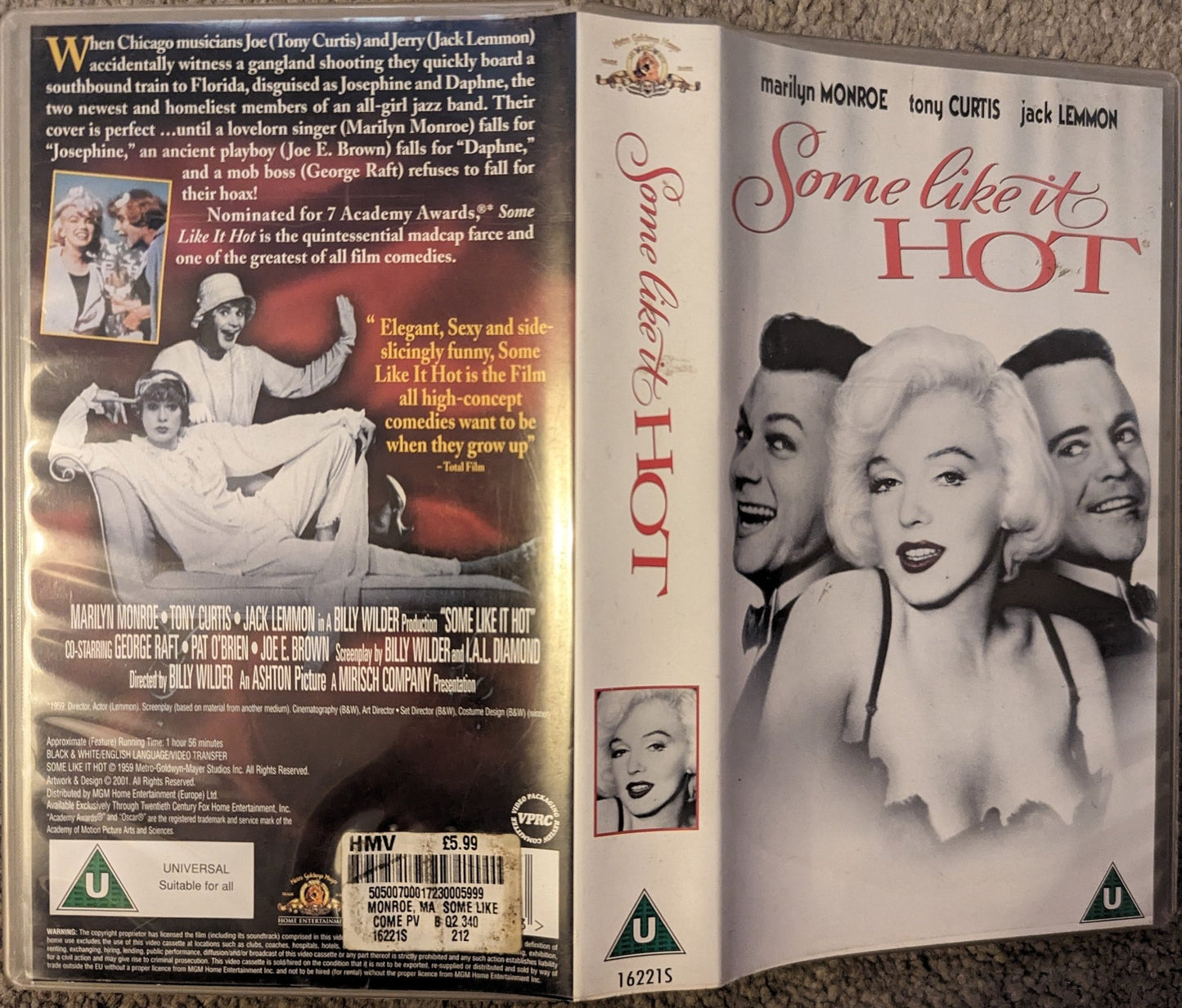 Some Like It Hot (1959) VHS Video - Flippin Retro Video Shop