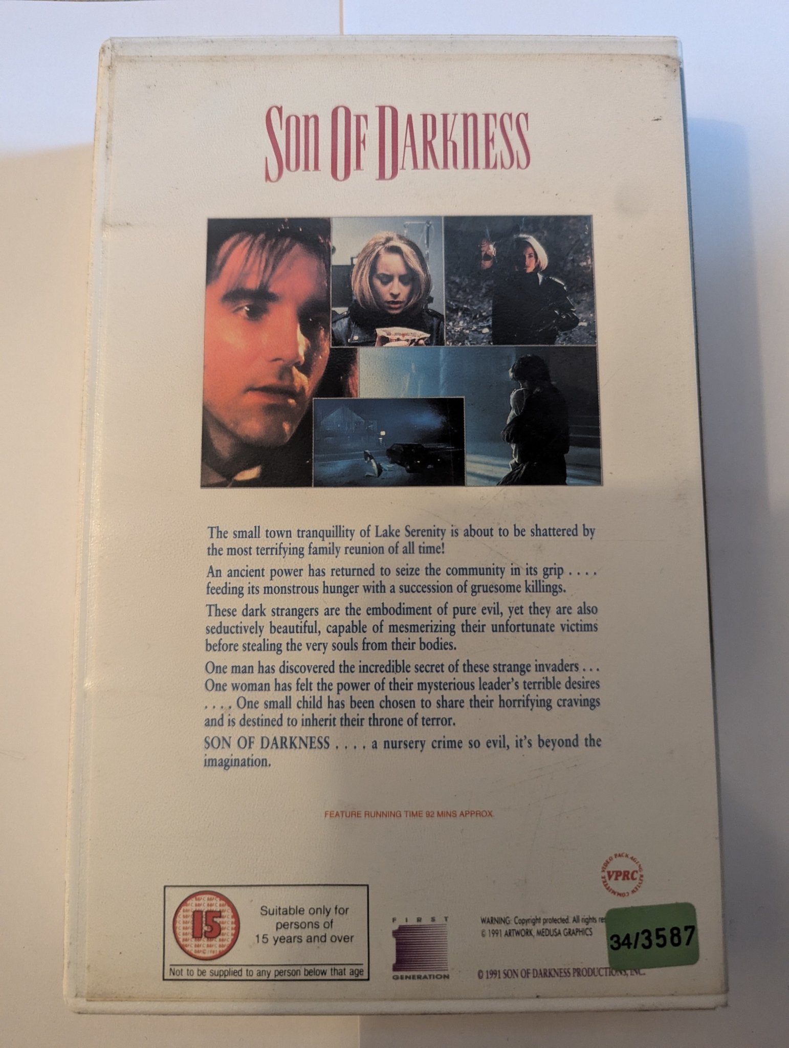 Son Of Darkness (1991) VHS Video Ex Rental - Flippin Retro