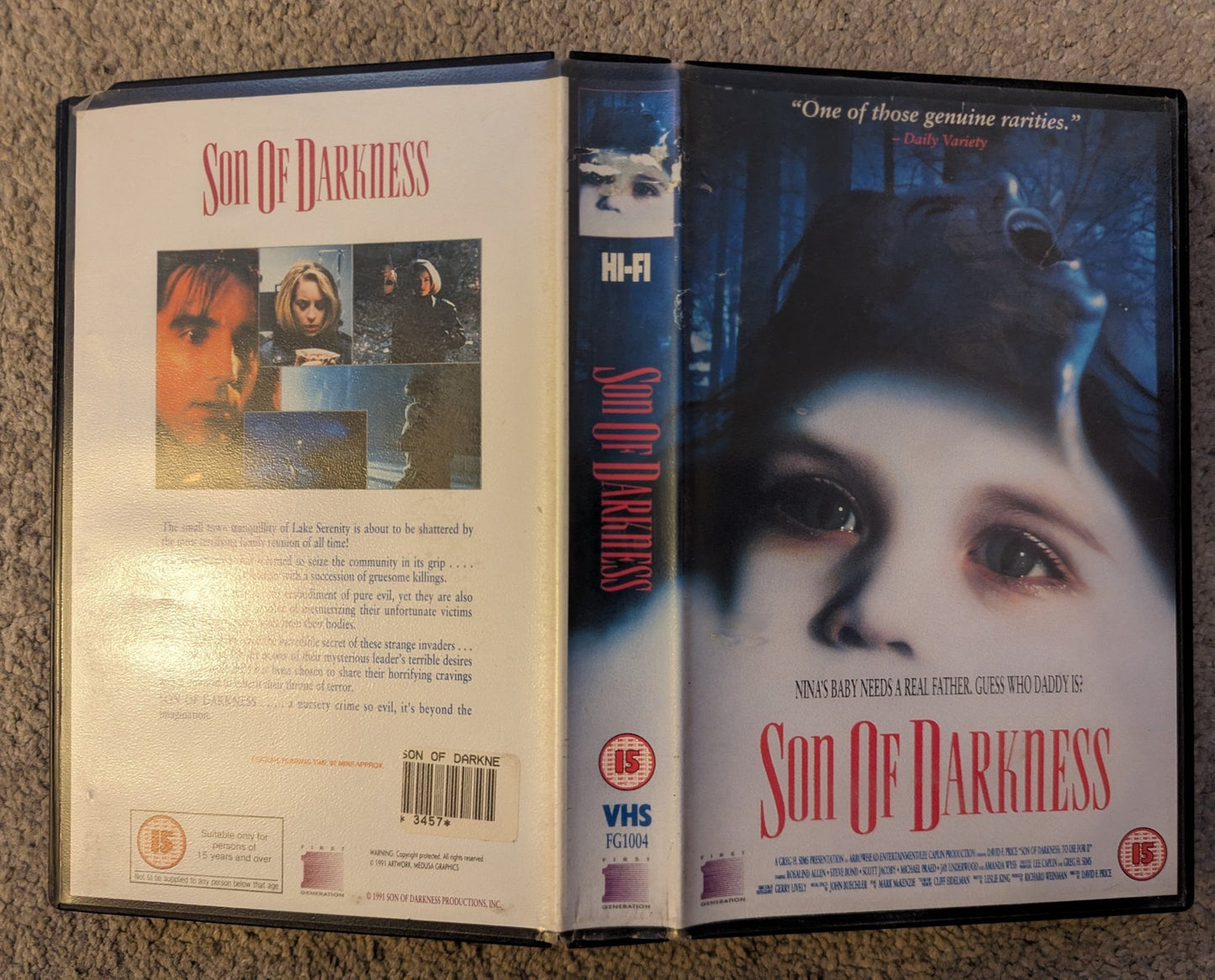 Son Of Darkness (1991) VHS Video Ex Rental - Flippin Retro Video Shop