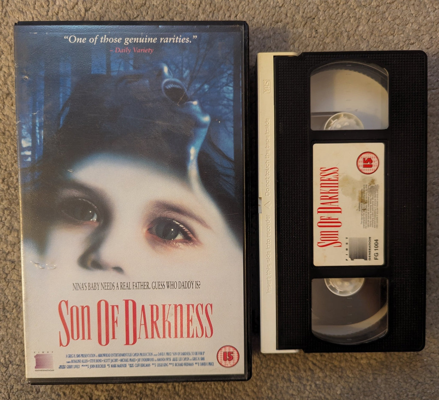 Son Of Darkness (1991) VHS Video Ex Rental - Flippin Retro Video Shop