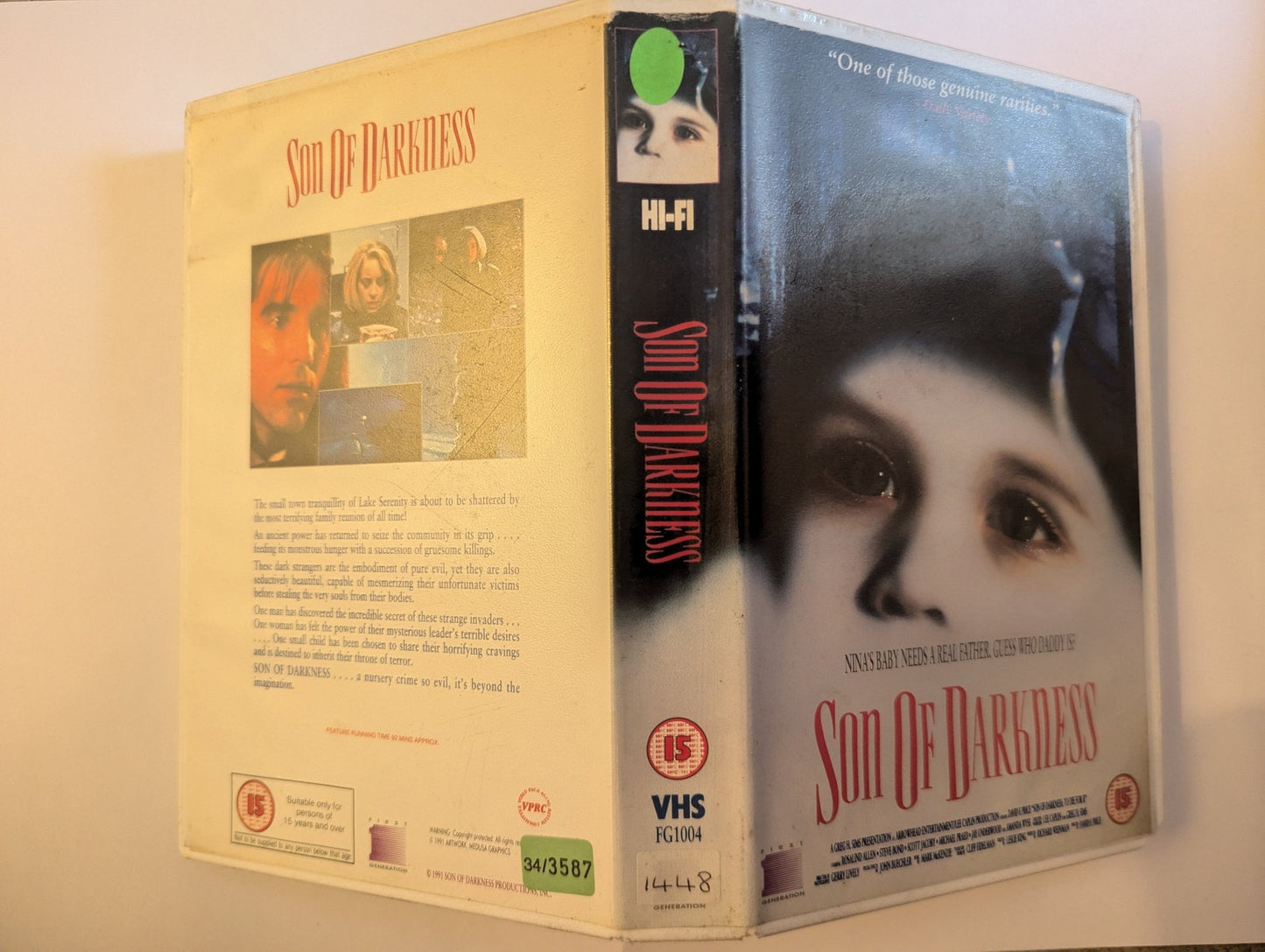 Son Of Darkness (1991) VHS Video Ex Rental - Flippin Retro