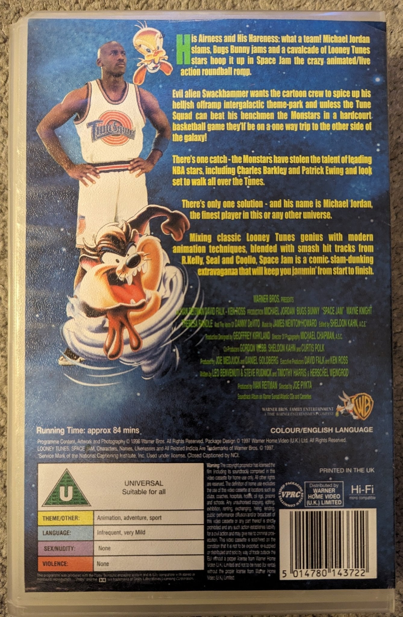 Space Jam (1996) VHS Video Ex Rental - Flippin Retro Video Shop