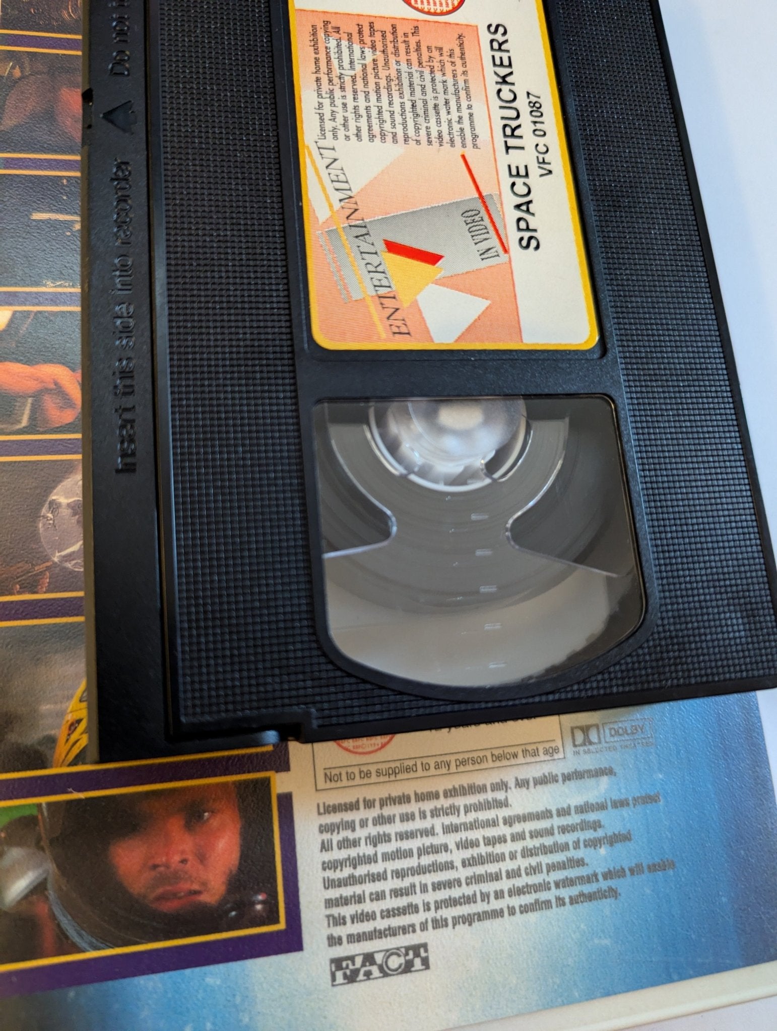 Space Truckers (1996) VHS Video Ex Rental SAMPLE - Flippin Retro Video Shop