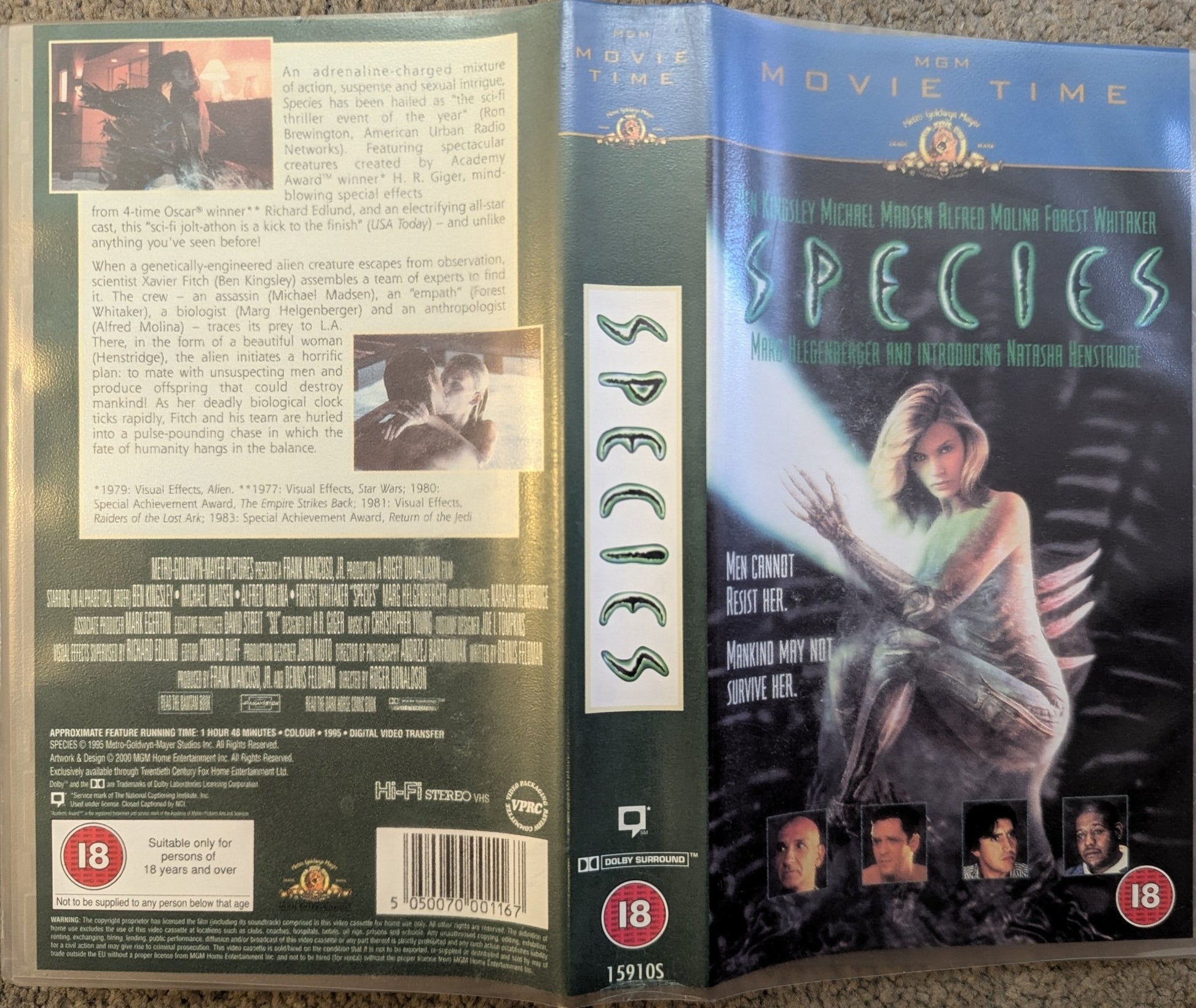 Species MGM (1995) VHS Video - Flippin Retro Video Shop