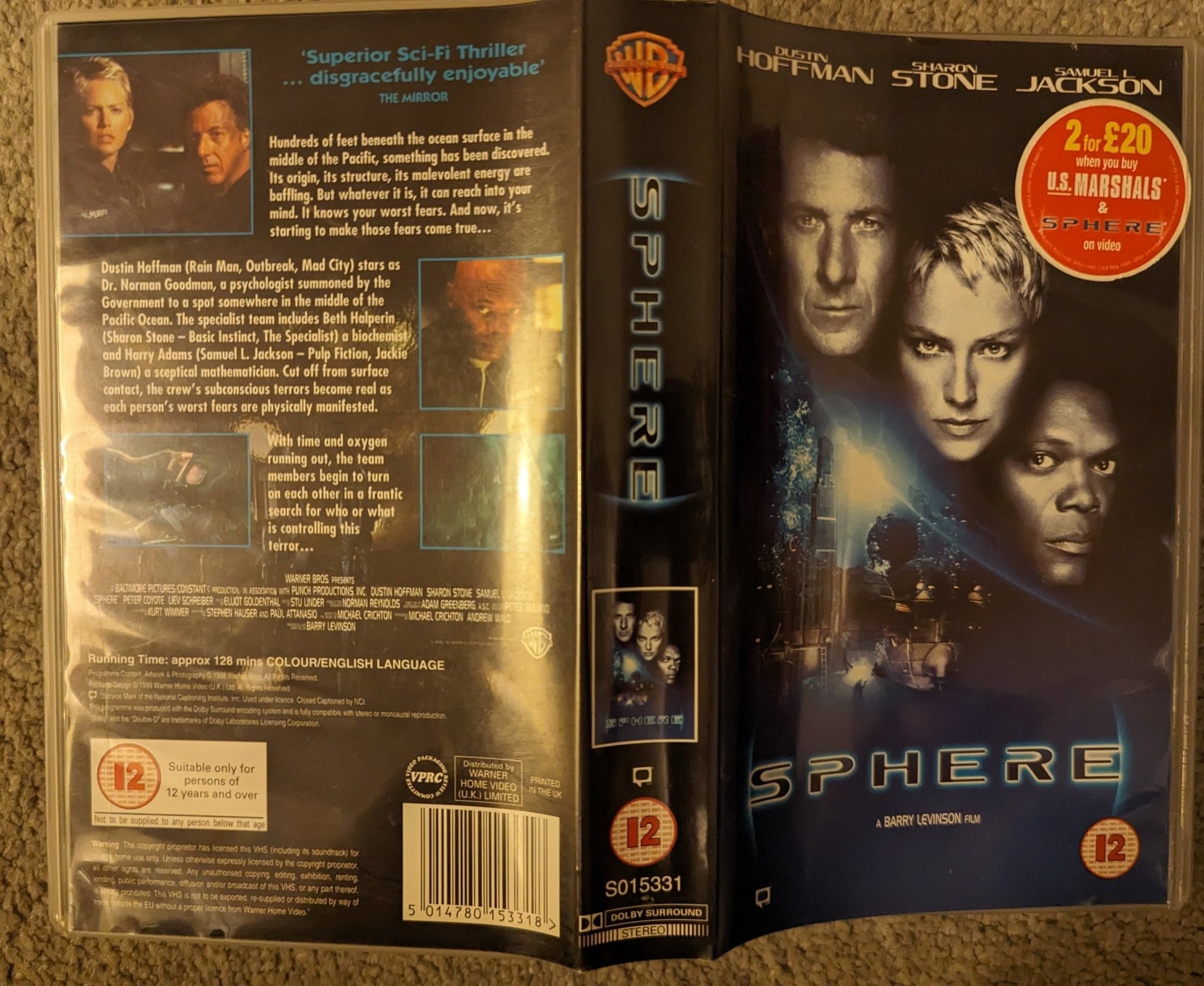 Sphere (1998) VHS Video - Flippin Retro Video Shop