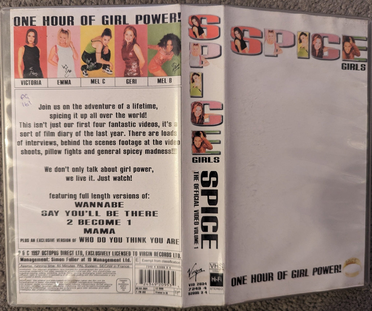 Spice Girls The Official Video Volume 1 VHS Video - Flippin Retro Video Shop