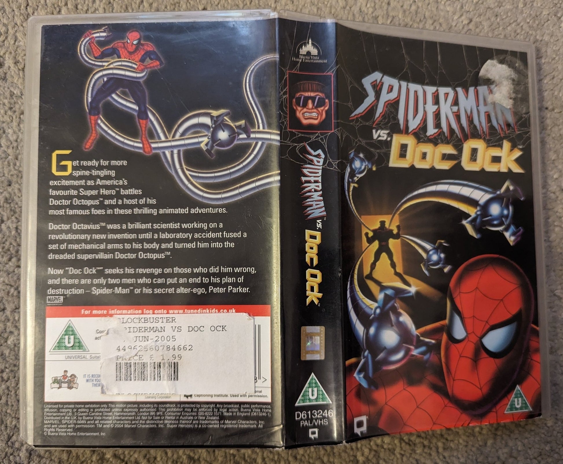 Spiderman Doc Ock VHS Video - Flippin Retro Video Shop