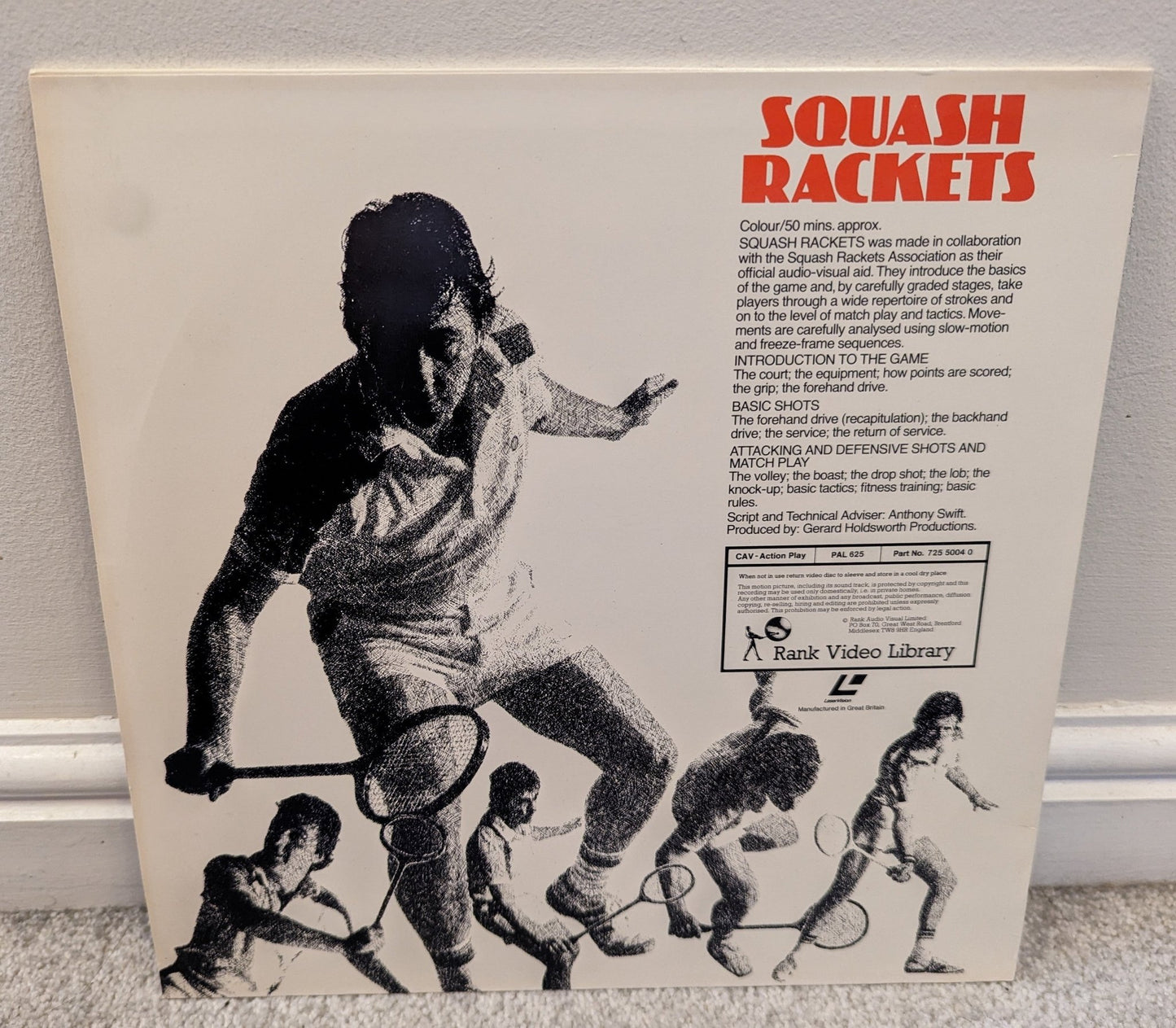 Squash Rackets Laserdisc NTSC - Flippin Retro Video Shop