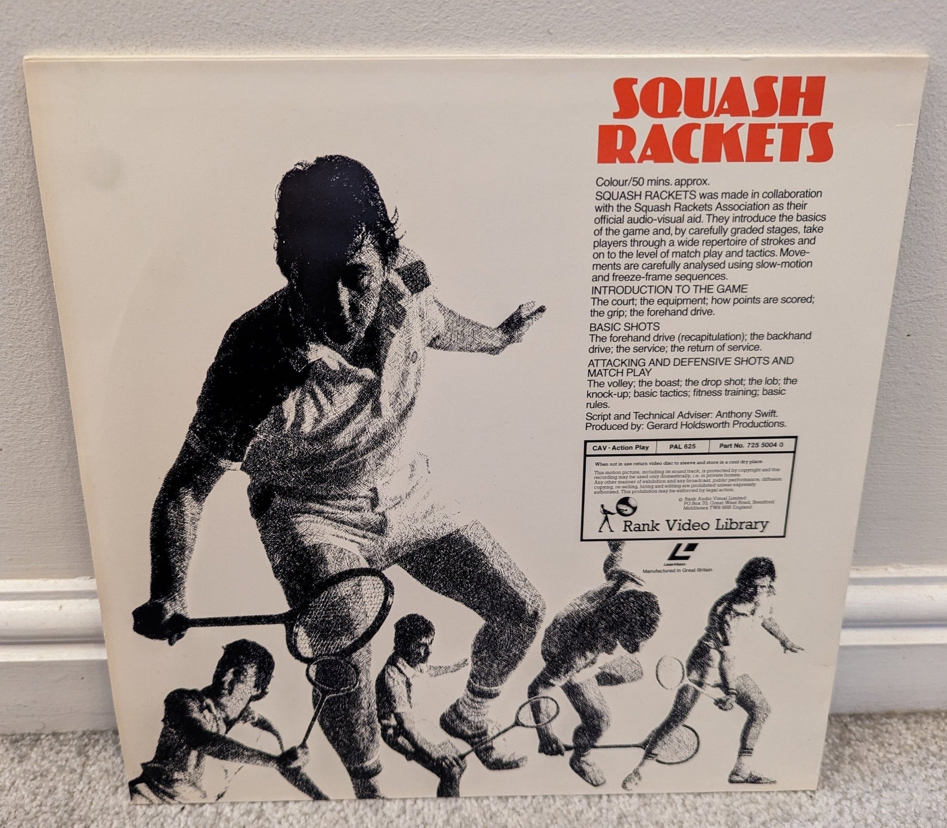 Squash Rackets Laserdisc NTSC - Flippin Retro Video Shop