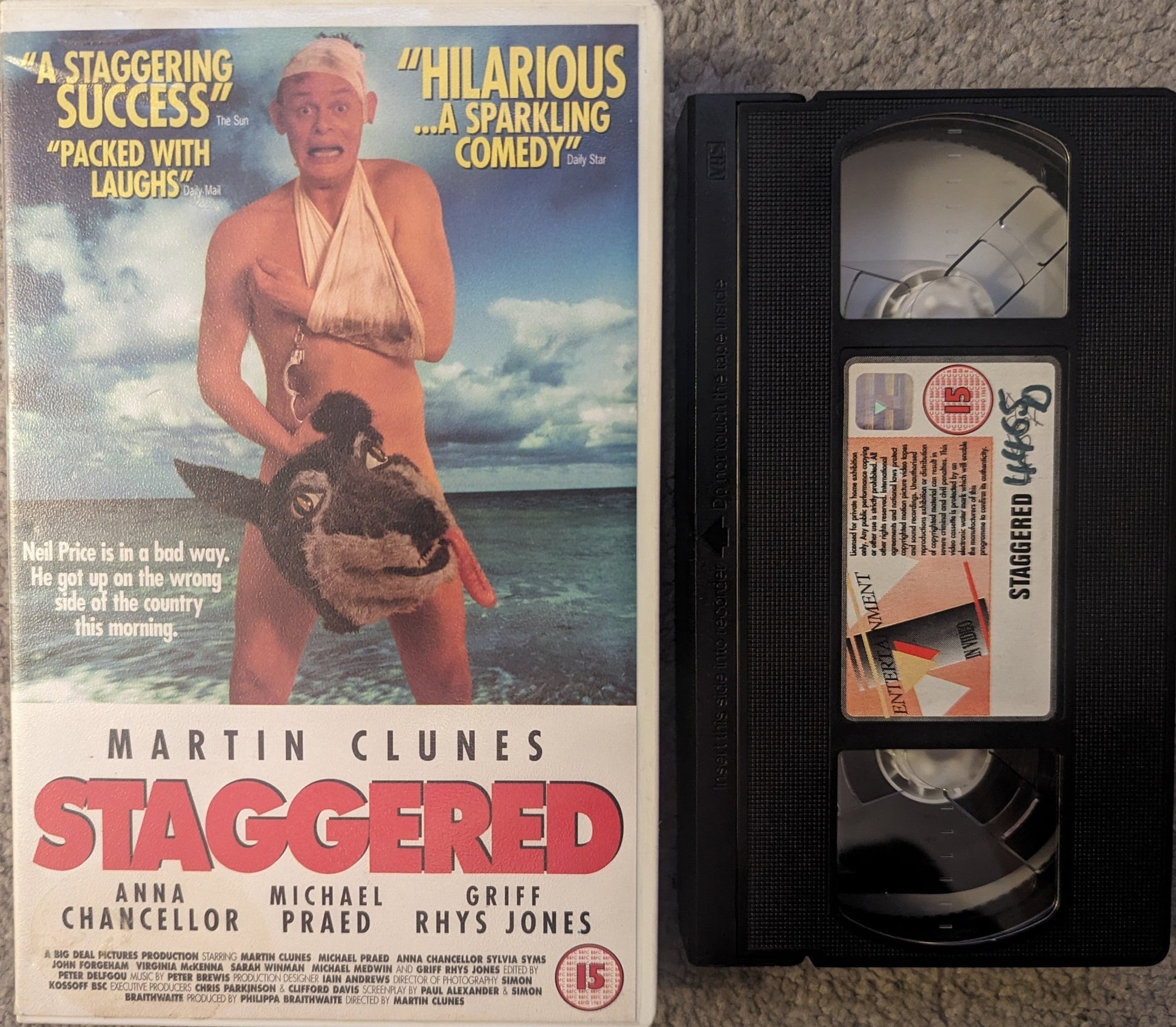 Staggered (1994) VHS Video Ex Rental - Flippin Retro Video Shop