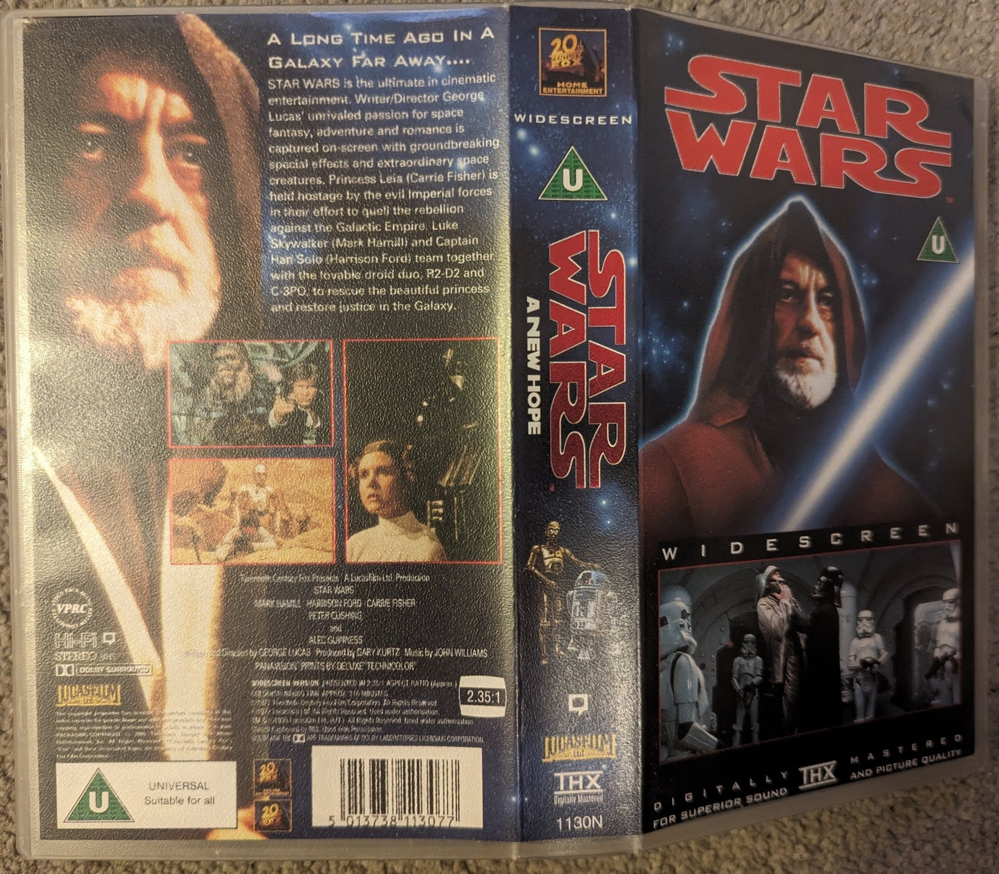 Star wars A New Hope (1977) VHS Video Wide - screen - Flippin Retro Video Shop