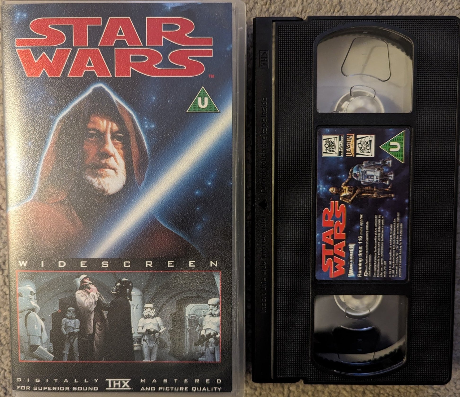 Star wars A New Hope (1977) VHS Video Wide - screen - Flippin Retro Video Shop