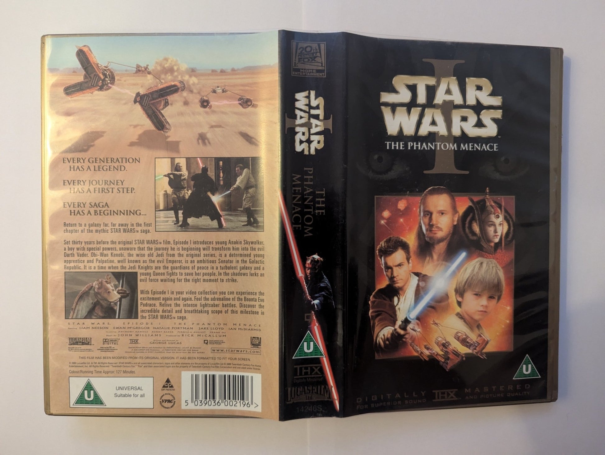 Star wars Episode 1 The Phantom Menace (1999) VHS Video - Flippin Retro Video Shop