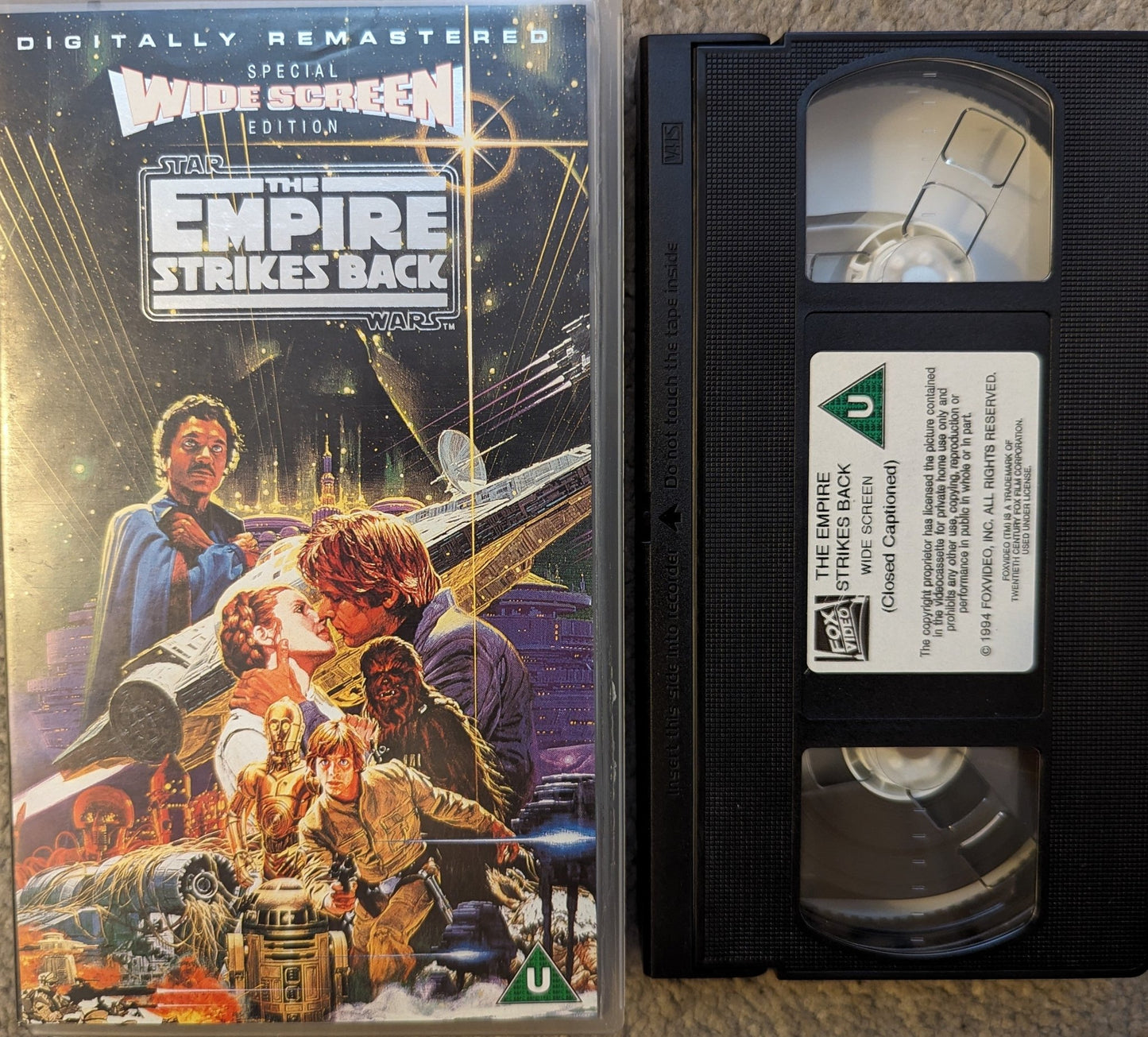 Star Wars The Empire Strikes Back (1980) VHS Video Wide - screen - Flippin Retro Video Shop