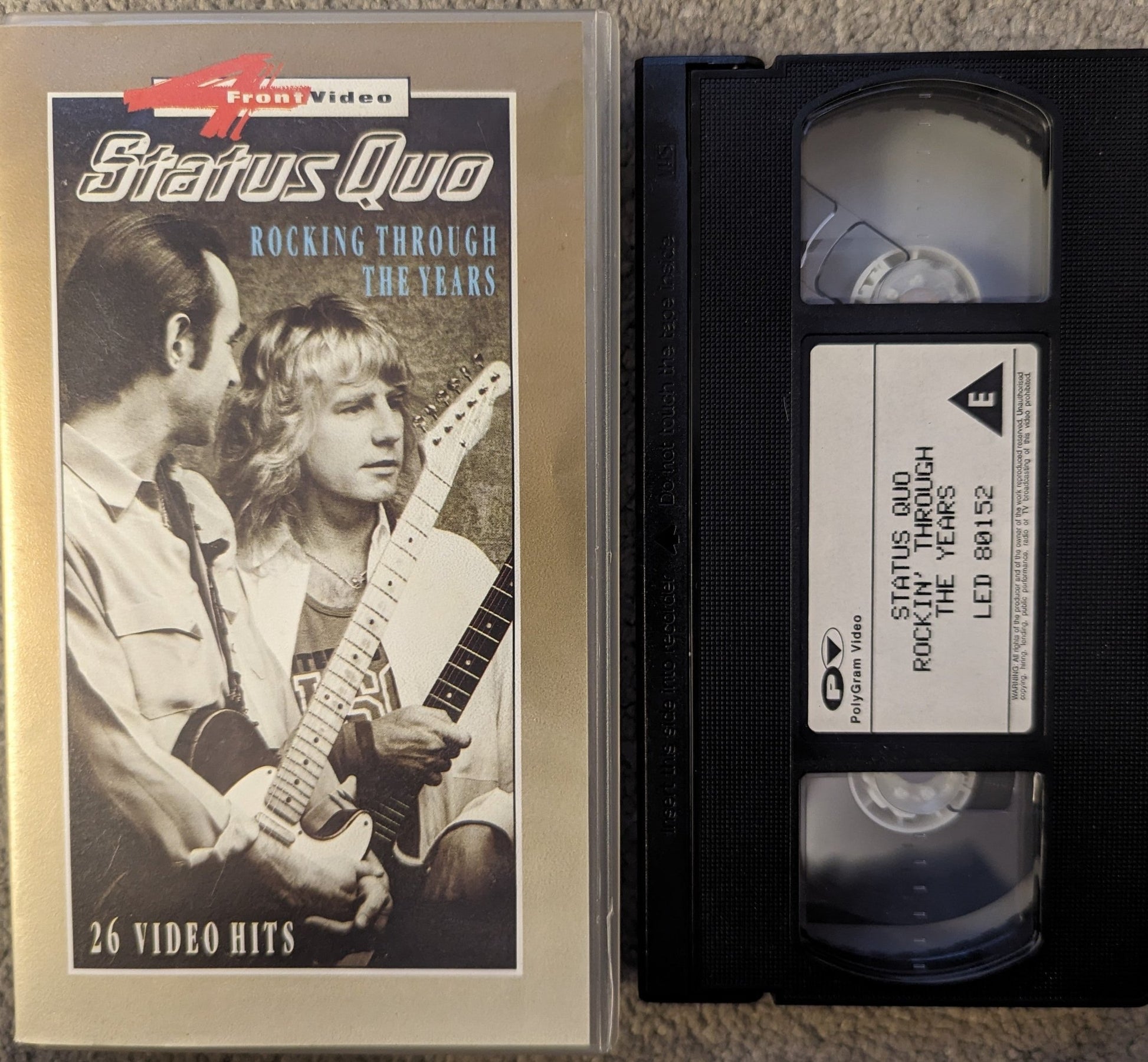 Status Quo Rocking Through The Years VHS Video - Flippin Retro Video Shop