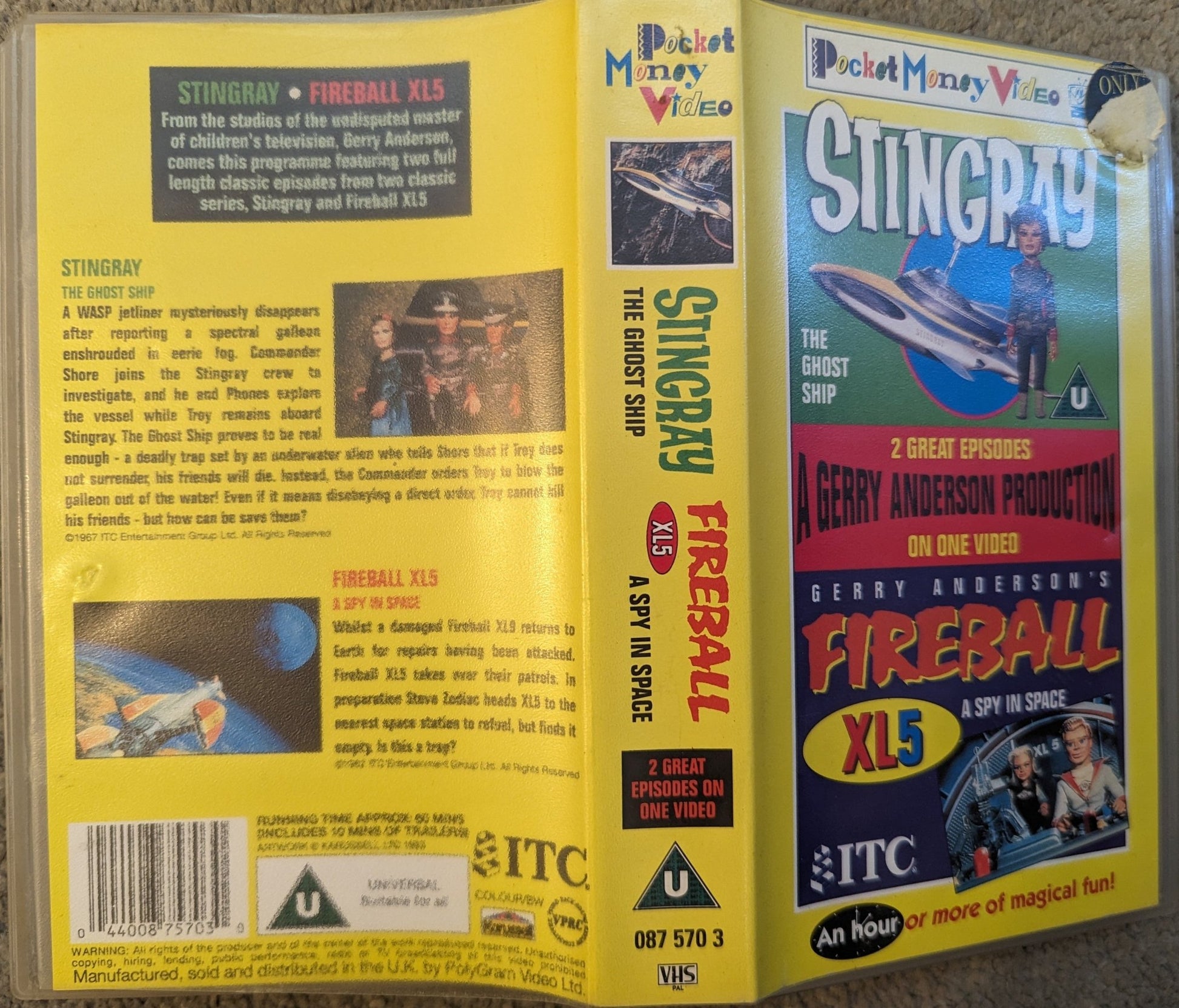 Stingray & Fireball VHS Video - Flippin Retro Video Shop