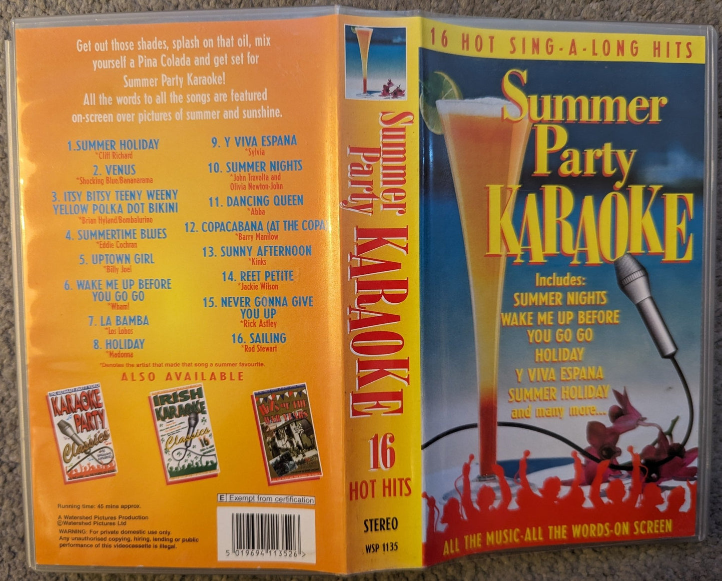 Summer Party Karaoke VHS Video - Flippin Retro Video Shop