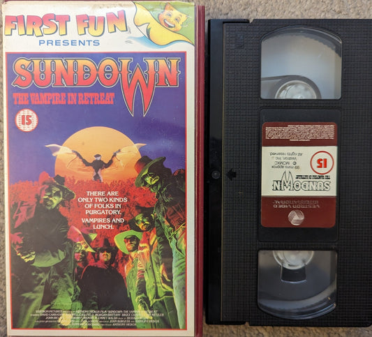 Sundown The Vampire In Retreat (1989) VHS Video - Flippin Retro Video Shop