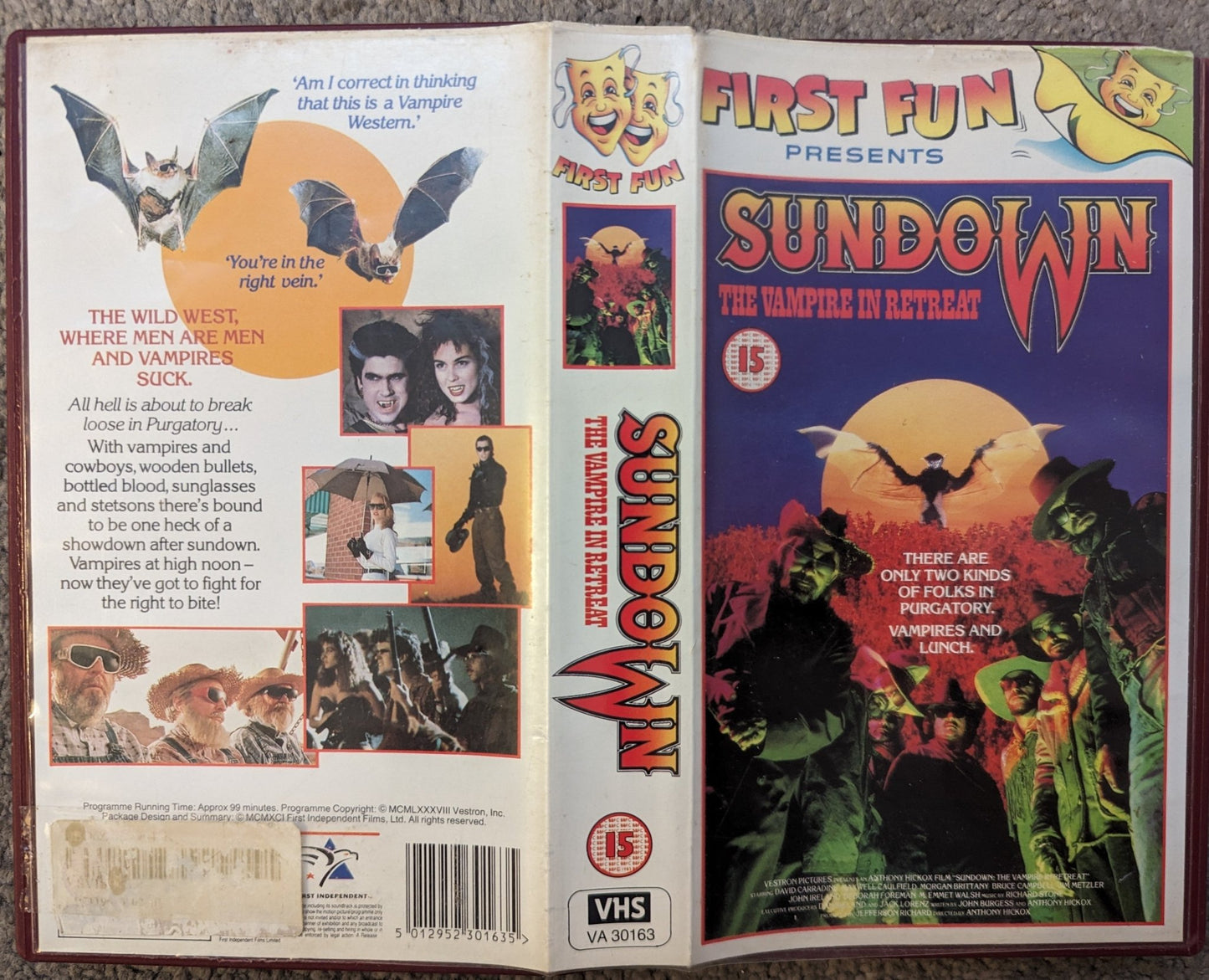 Sundown The Vampire In Retreat (1989) VHS Video - Flippin Retro Video Shop