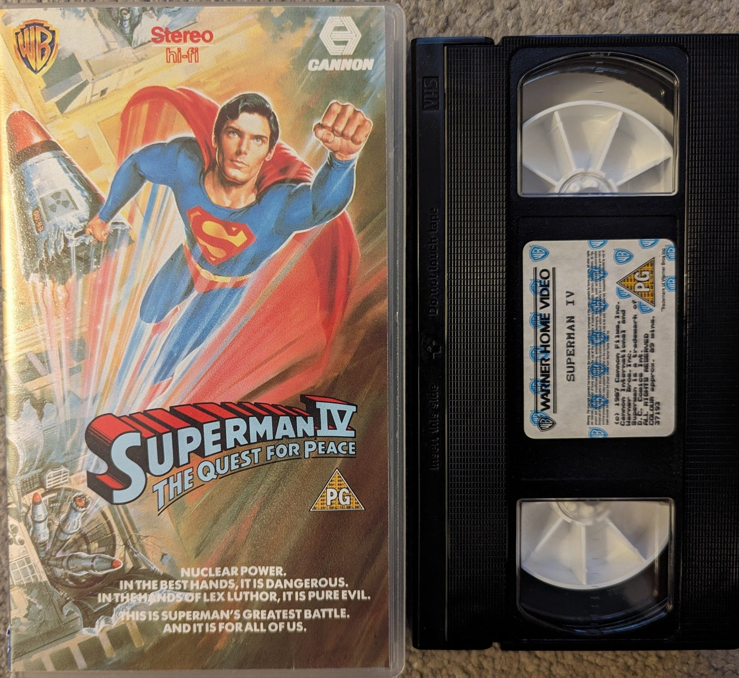 Superman 4 The Quest For Peace (1987) VHS Video - Flippin Retro Video Shop