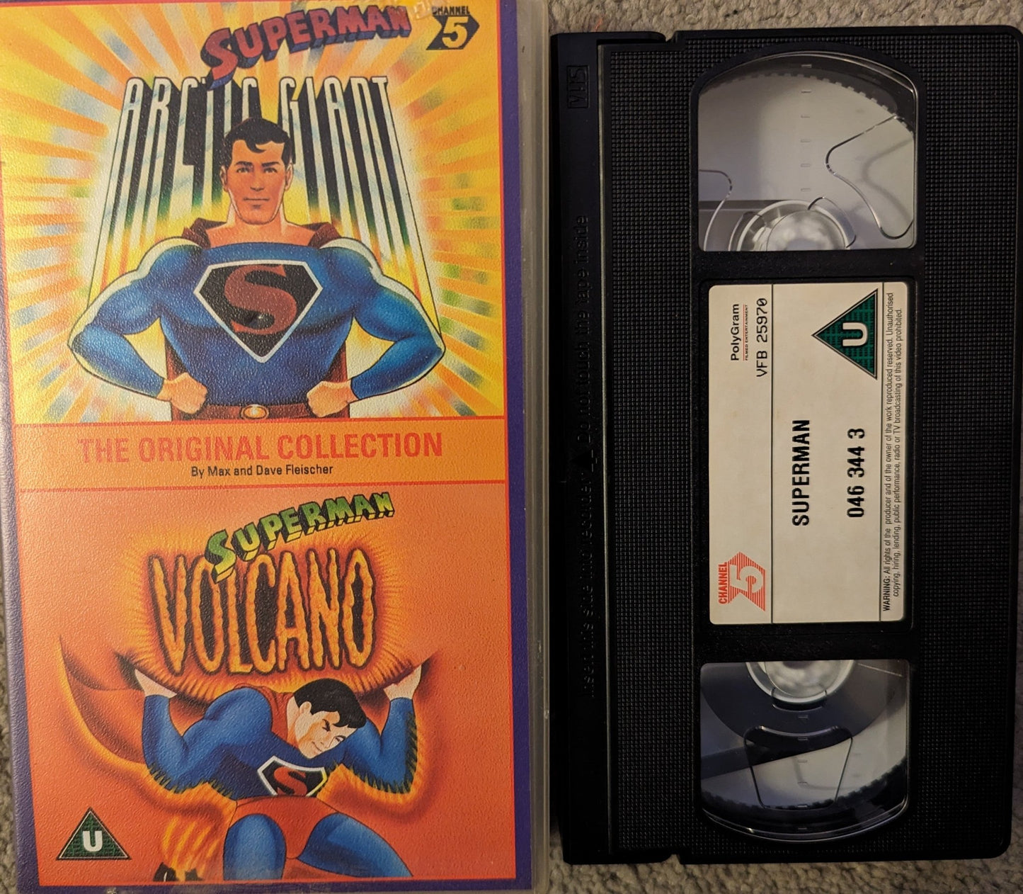 Superman The Arctic Giant & Volcano VHS Video - Flippin Retro Video Shop