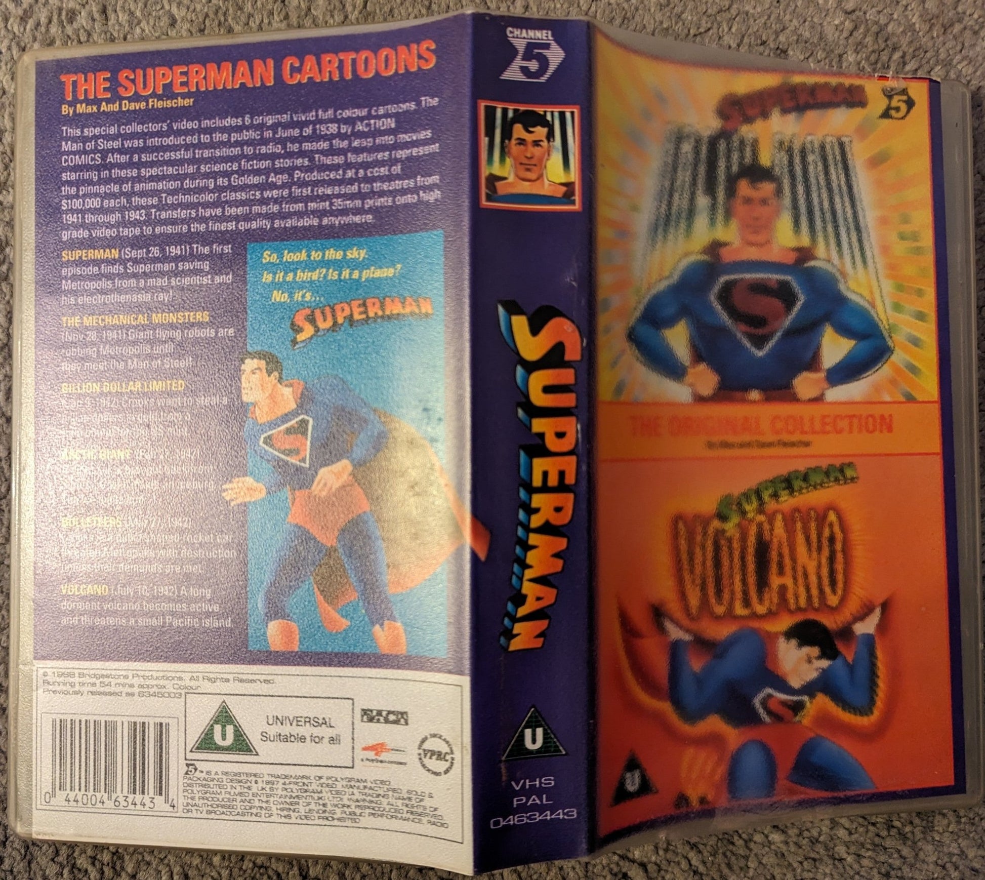 Superman The Arctic Giant & Volcano VHS Video - Flippin Retro Video Shop