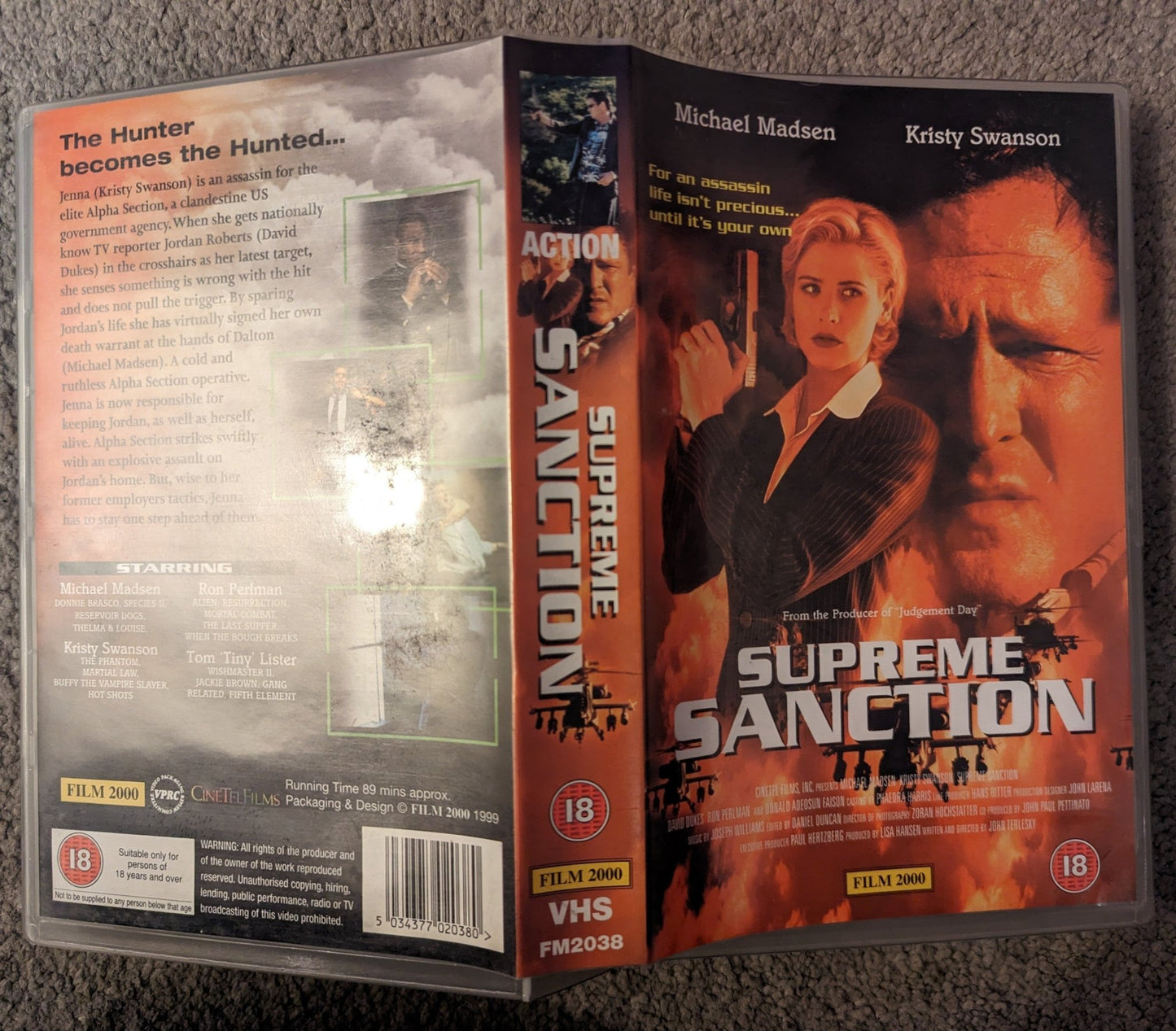 Supreme Sanction (1999) VHS Video Ex Rental - Flippin Retro Video Shop