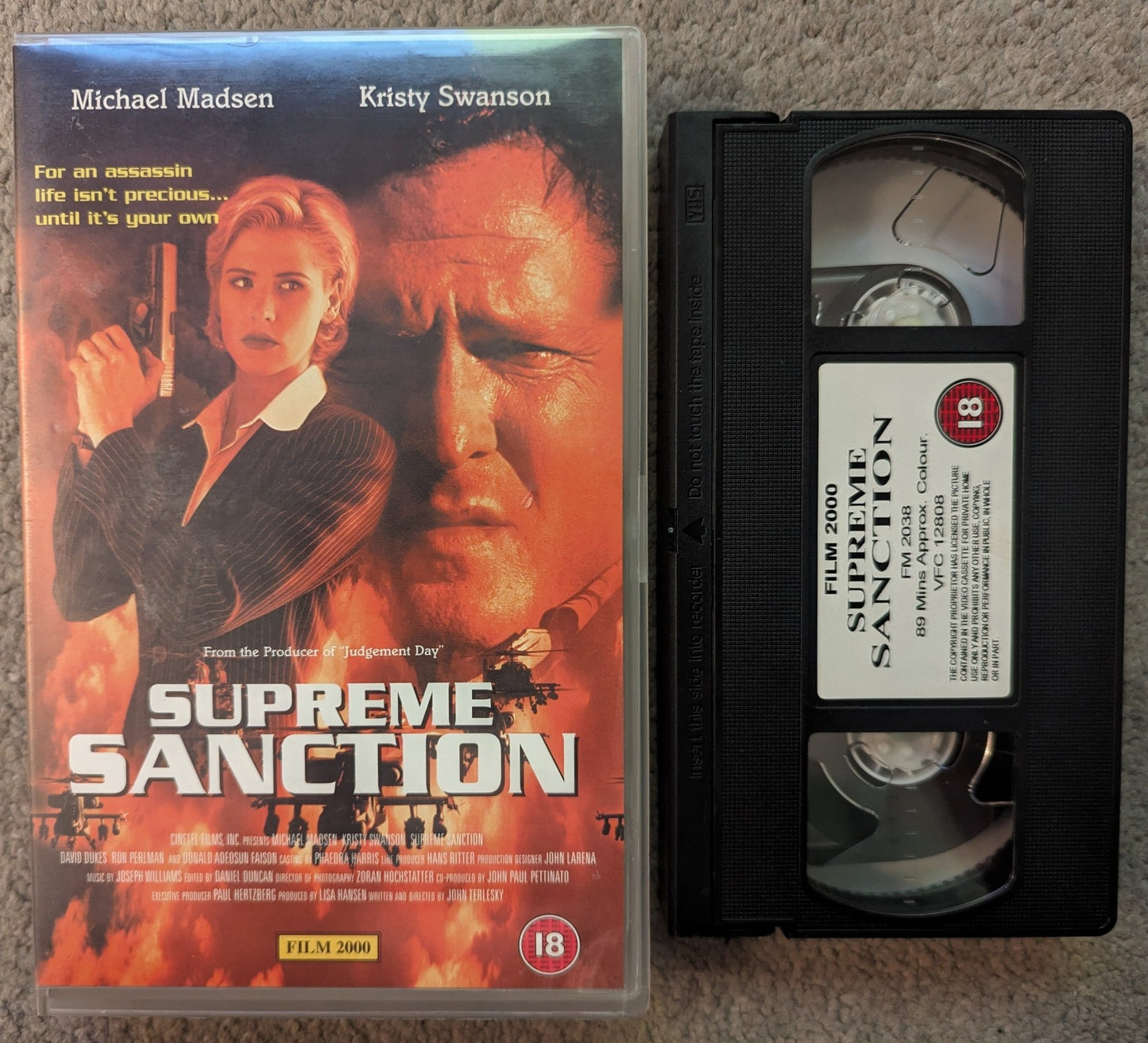 Supreme Sanction (1999) VHS Video Ex Rental - Flippin Retro Video Shop