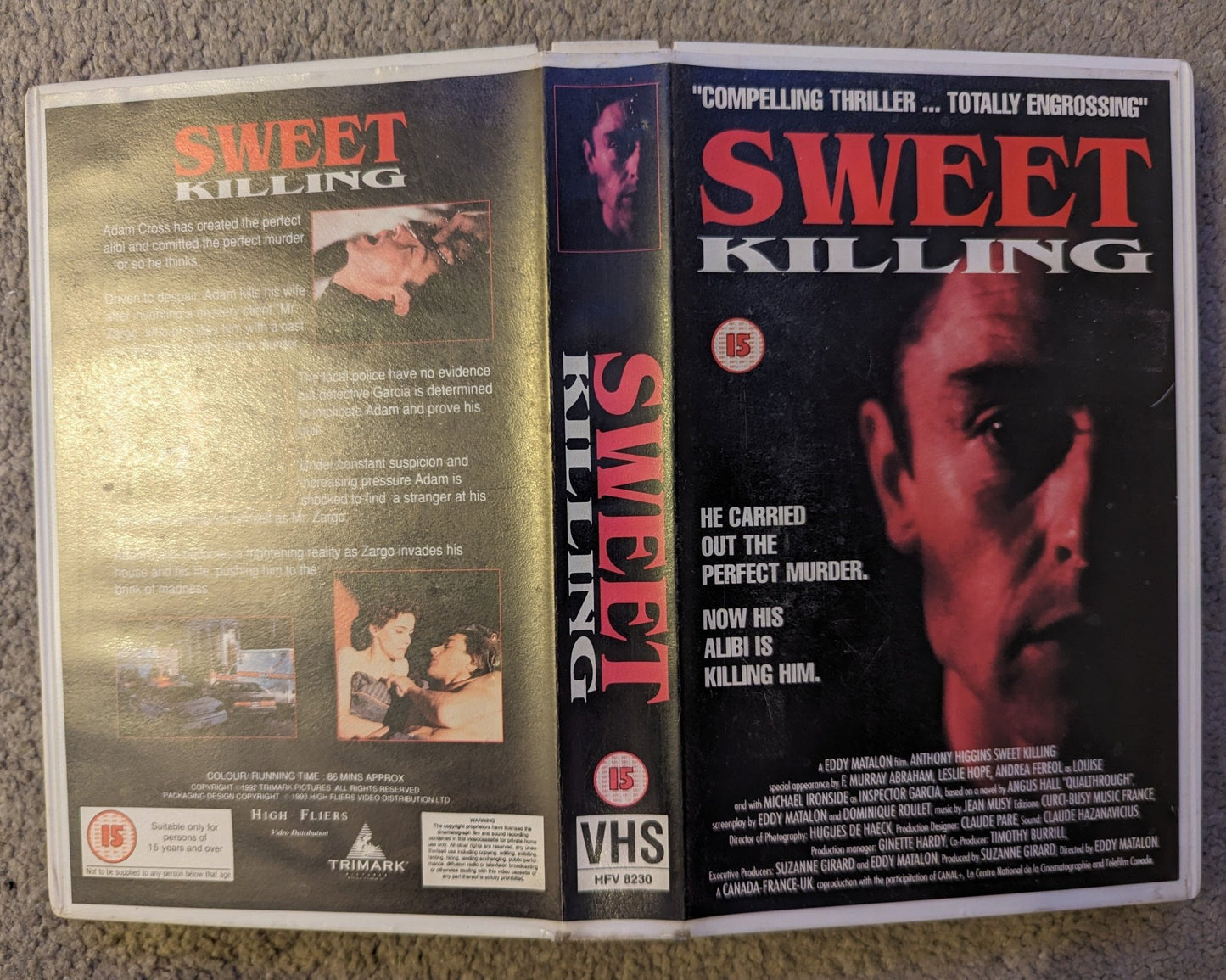 Sweet Killing (1993) VHS Video Ex Rental - Flippin Retro Video Shop