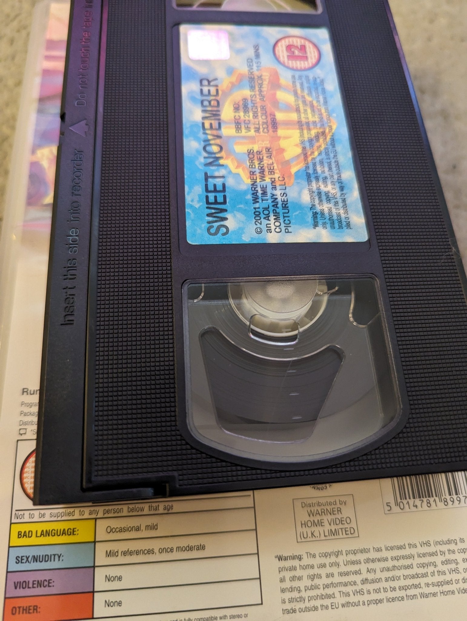 Sweet November (2001) VHS Video Ex Rental - Flippin Retro Video Shop