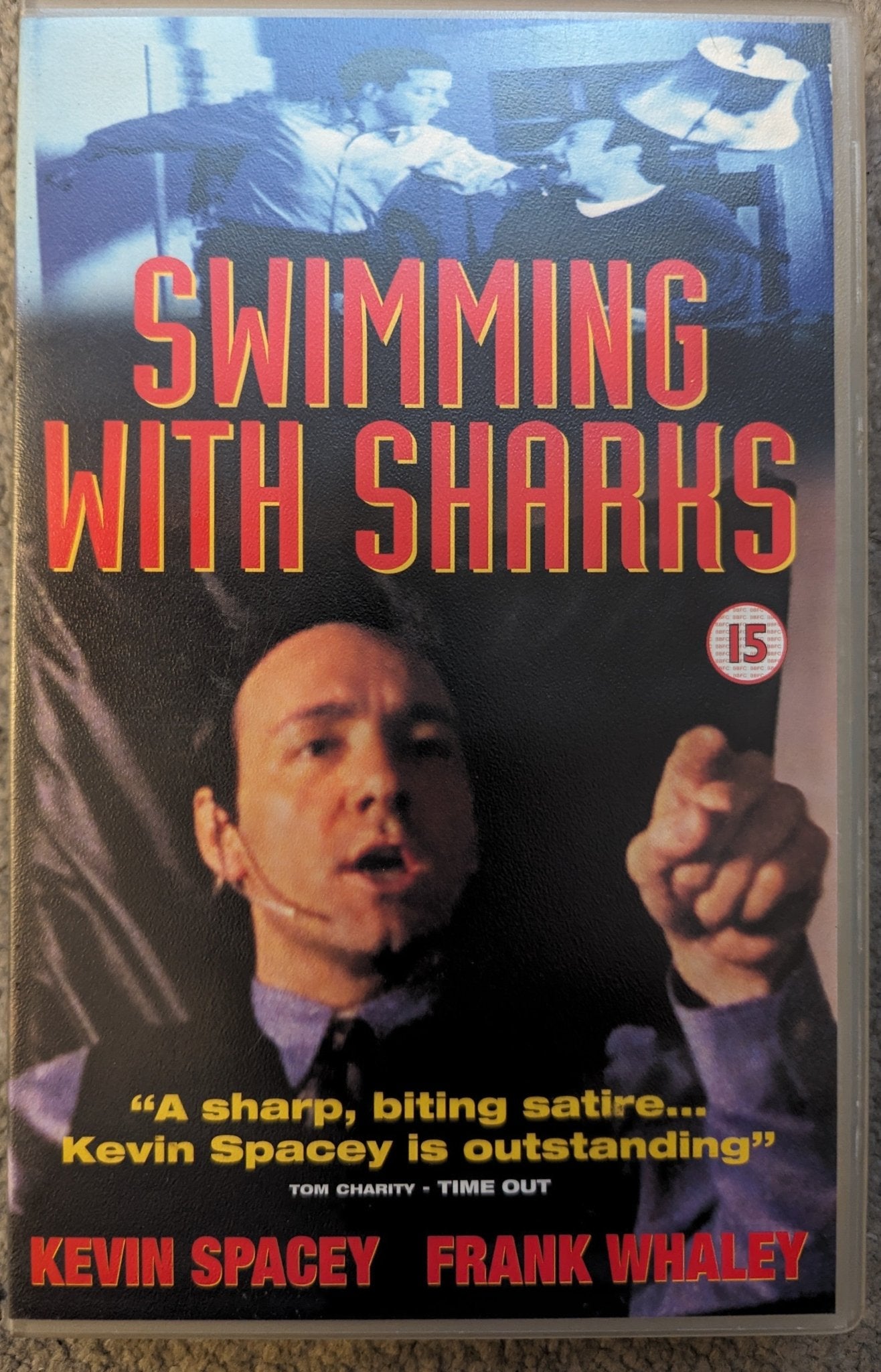 Swimming With Sharks (1994) VHS Video Ex Rental - Flippin Retro Video Shop