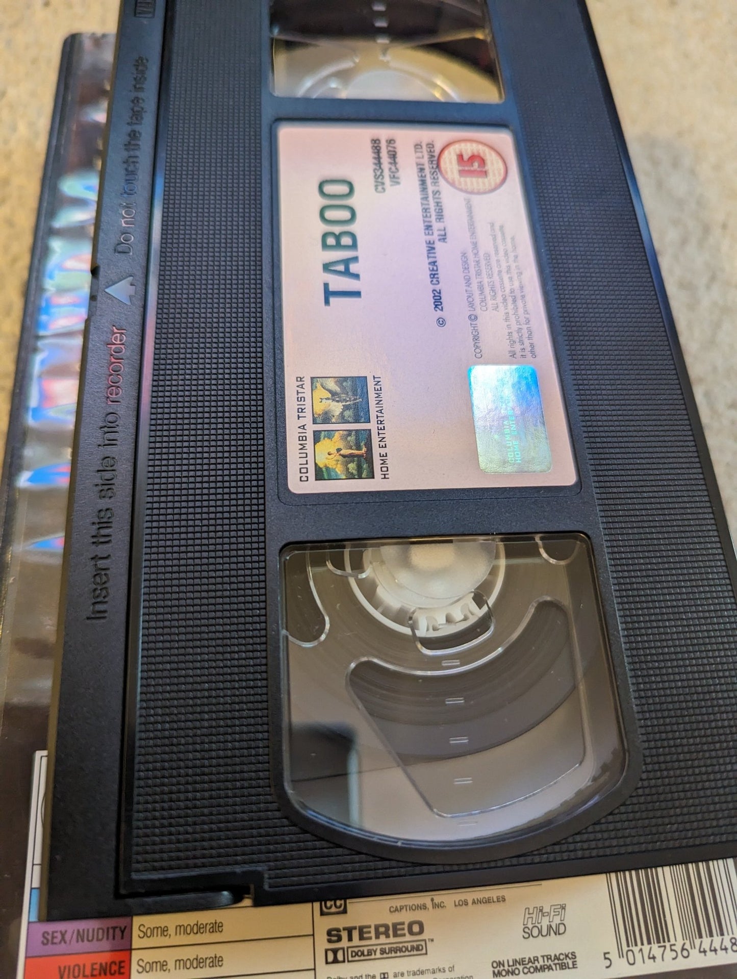 Taboo (2002) VHS Video Ex Rental - Flippin Retro Video Shop