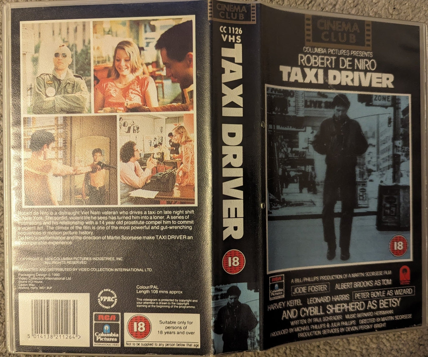 Taxi Driver (1976) VHS Video - Flippin Retro Video Shop