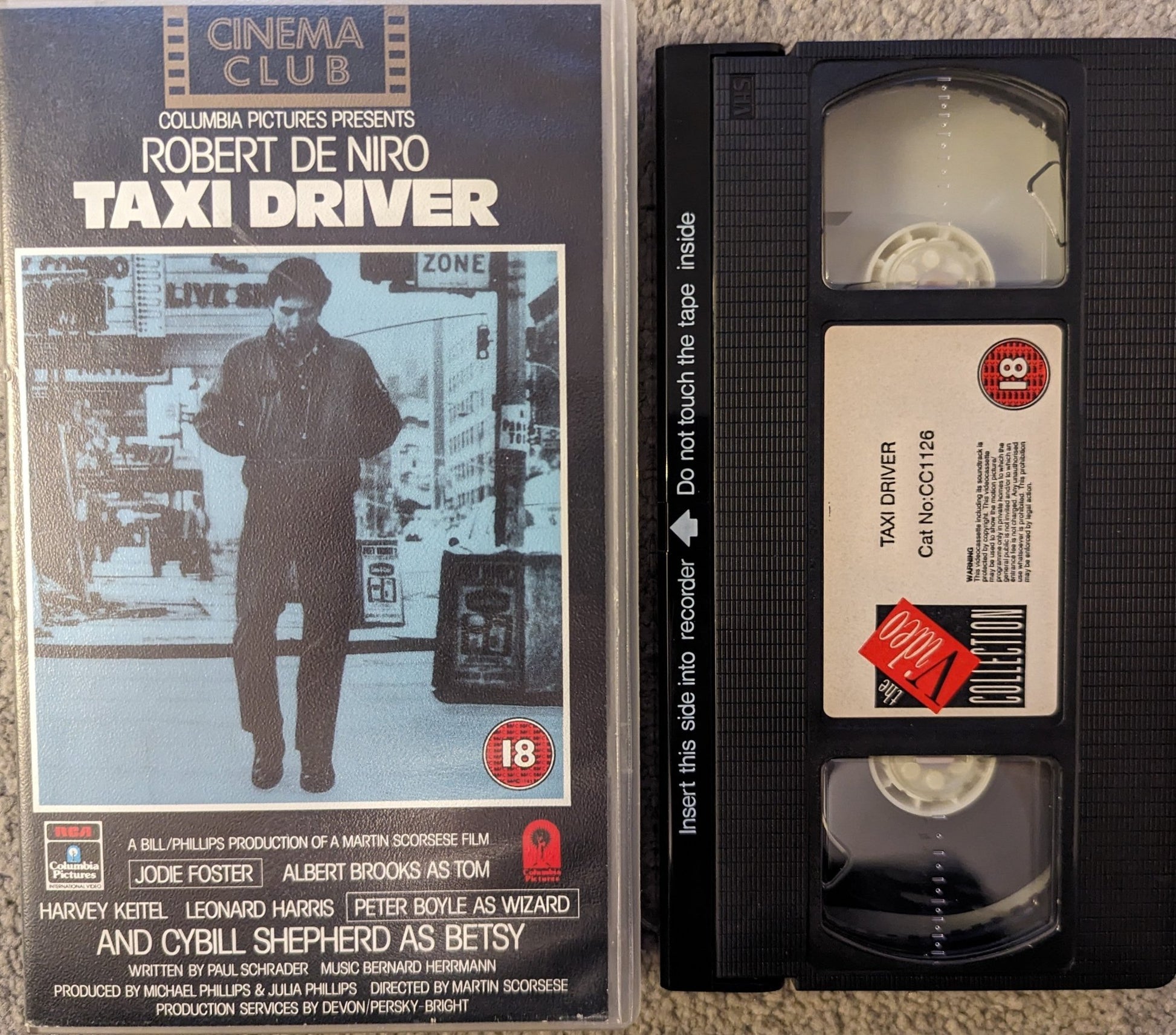 Taxi Driver (1976) VHS Video - Flippin Retro Video Shop